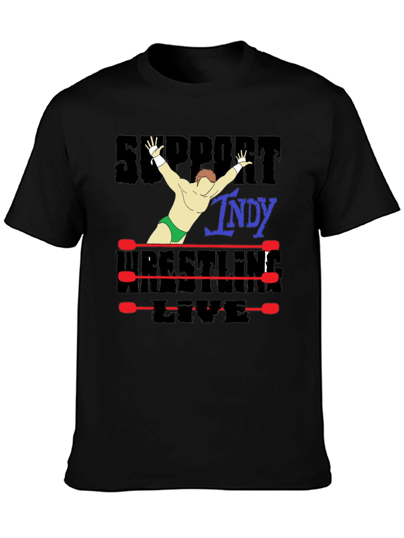 Support Indy Wrestling T-Shirt