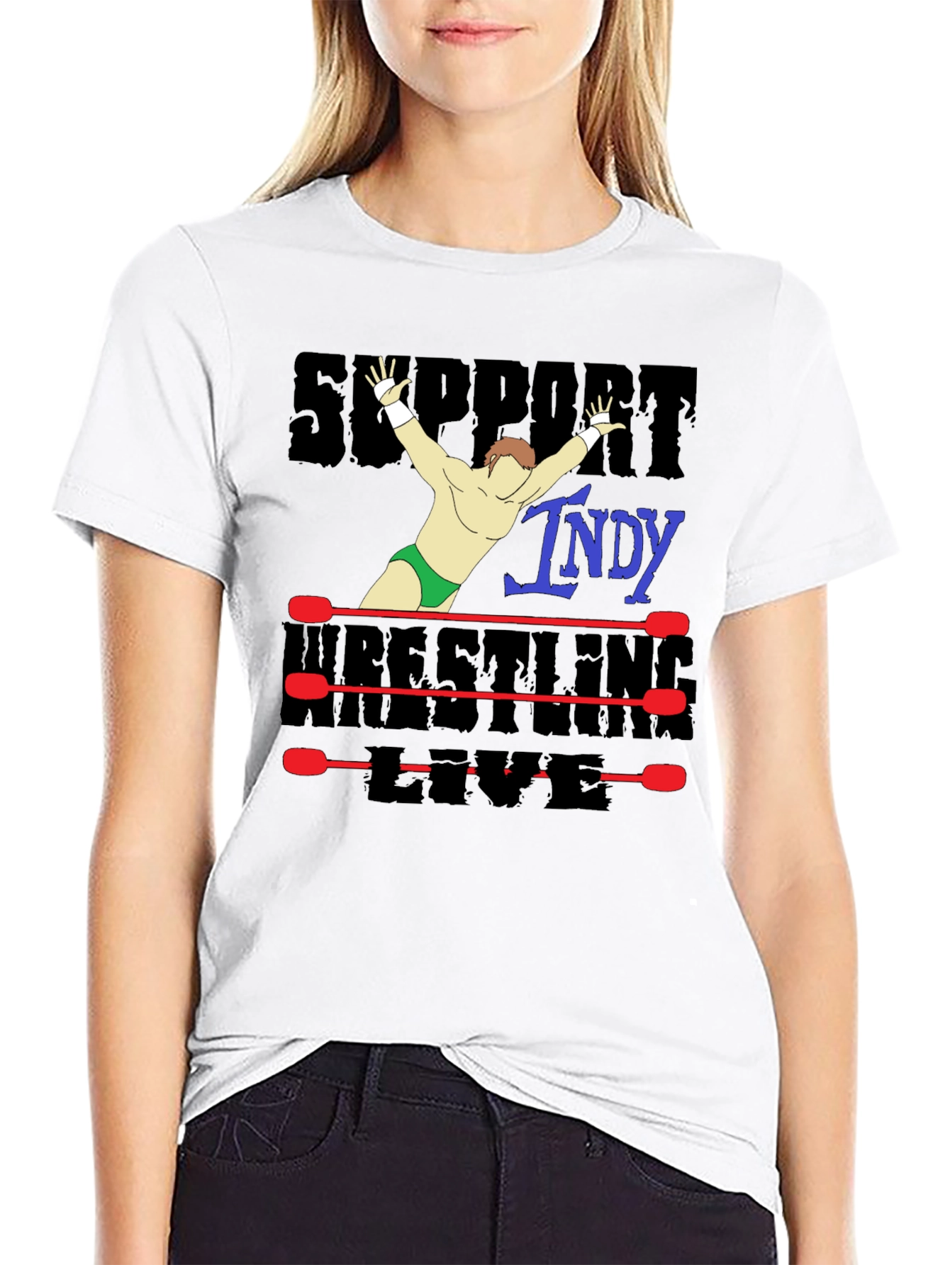 Support Indy Wrestling T-Shirt