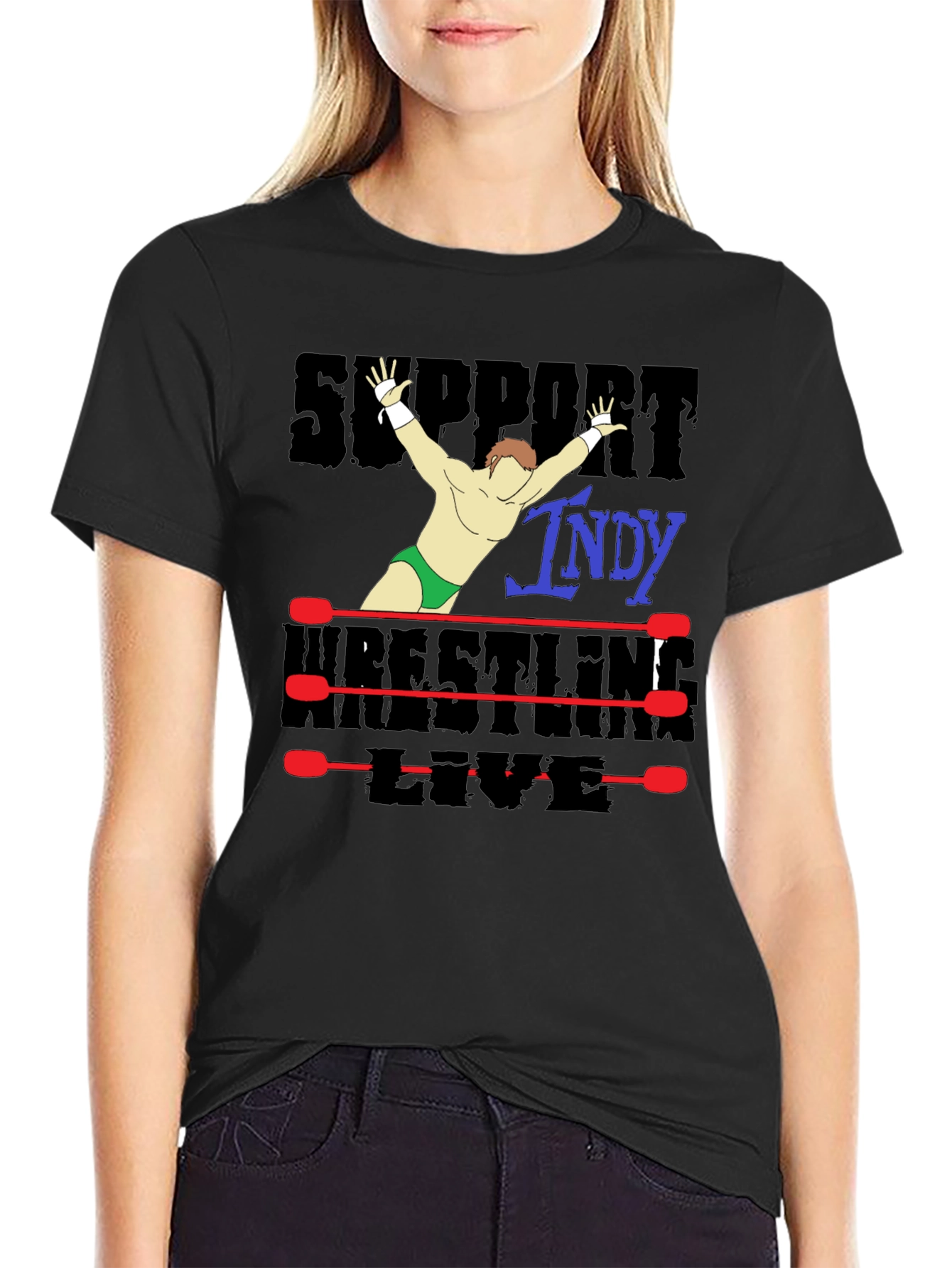Support Indy Wrestling T-Shirt
