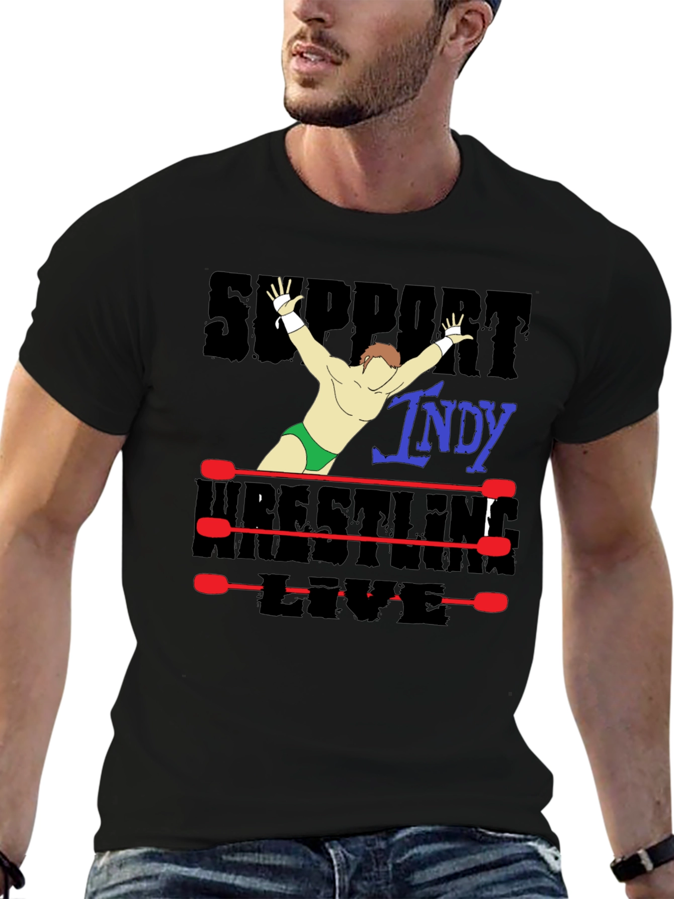 Support Indy Wrestling T-Shirt