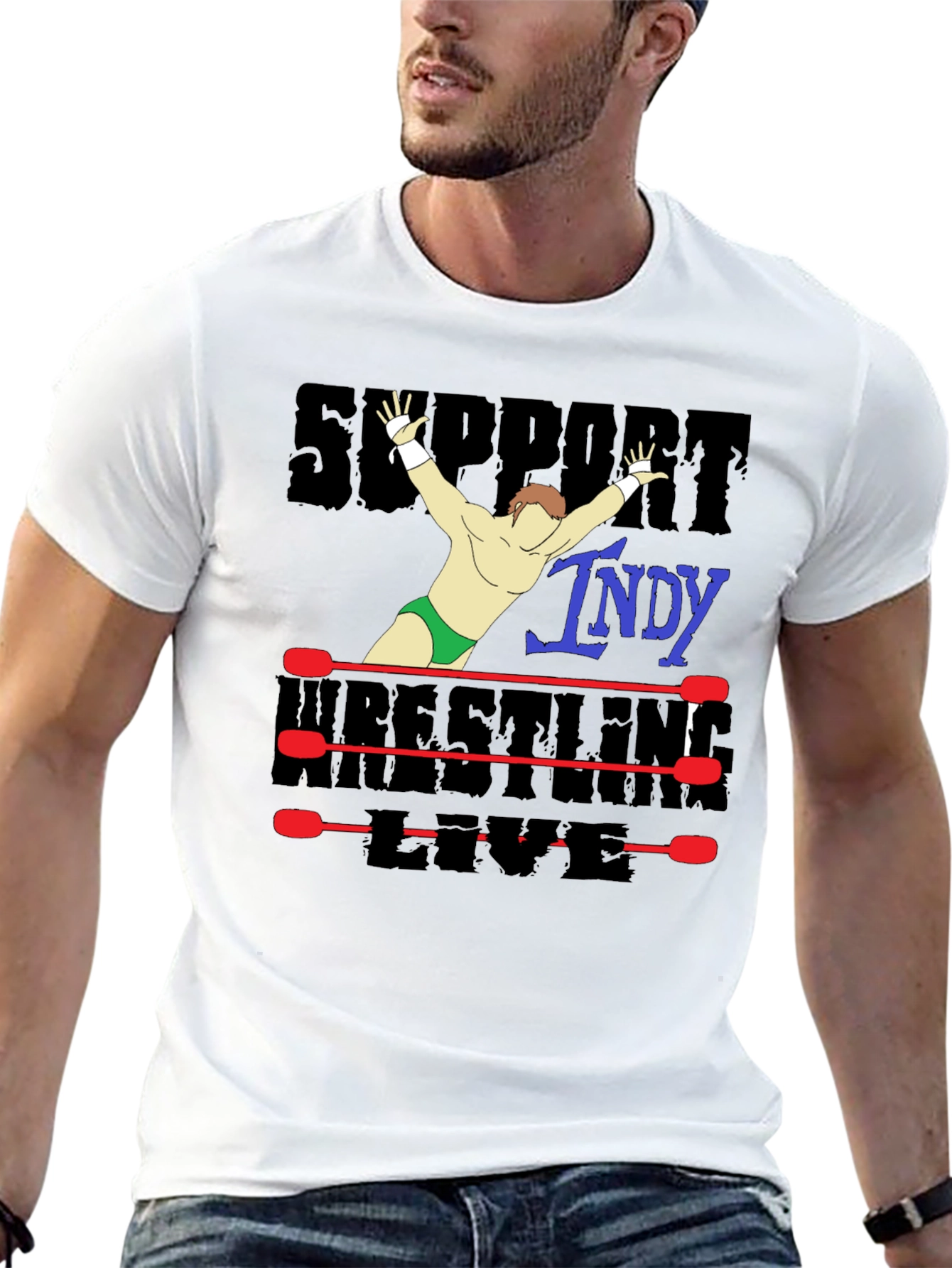 Support Indy Wrestling T-Shirt