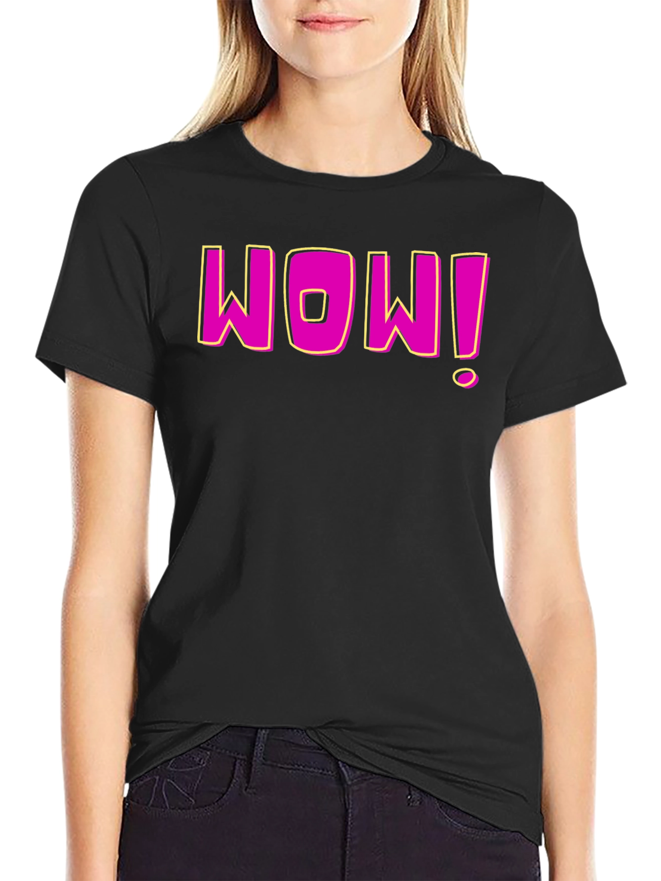 WOW! Graphic Tee - Trendy Casual T-Shirt