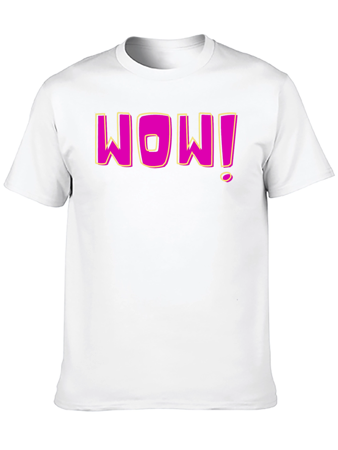 WOW! Graphic Tee - Trendy Casual T-Shirt