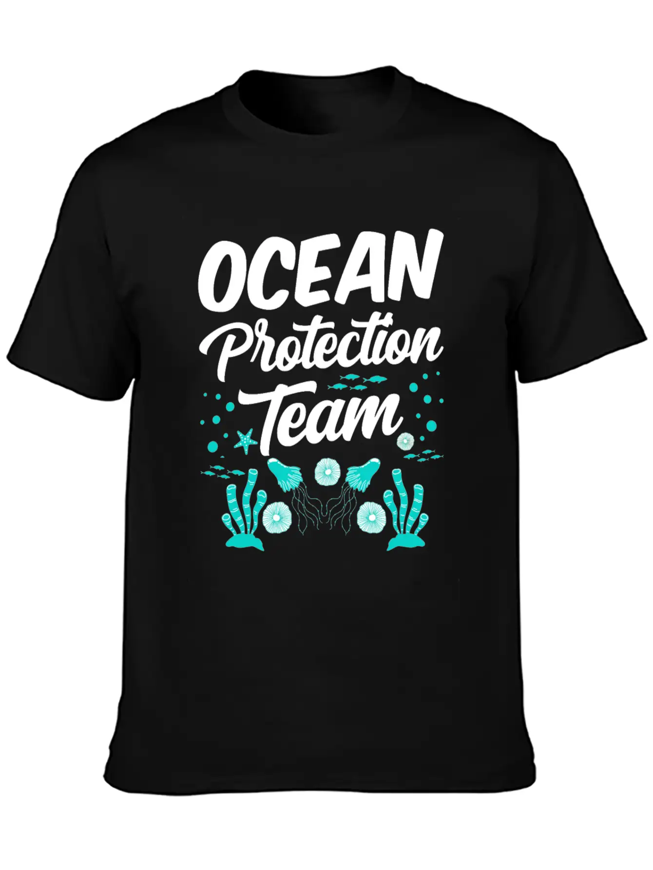 Ocean Protection Team Sea Clean Save Protect Unisex Casual T-Shirt – Clean Design For Daily Comfort