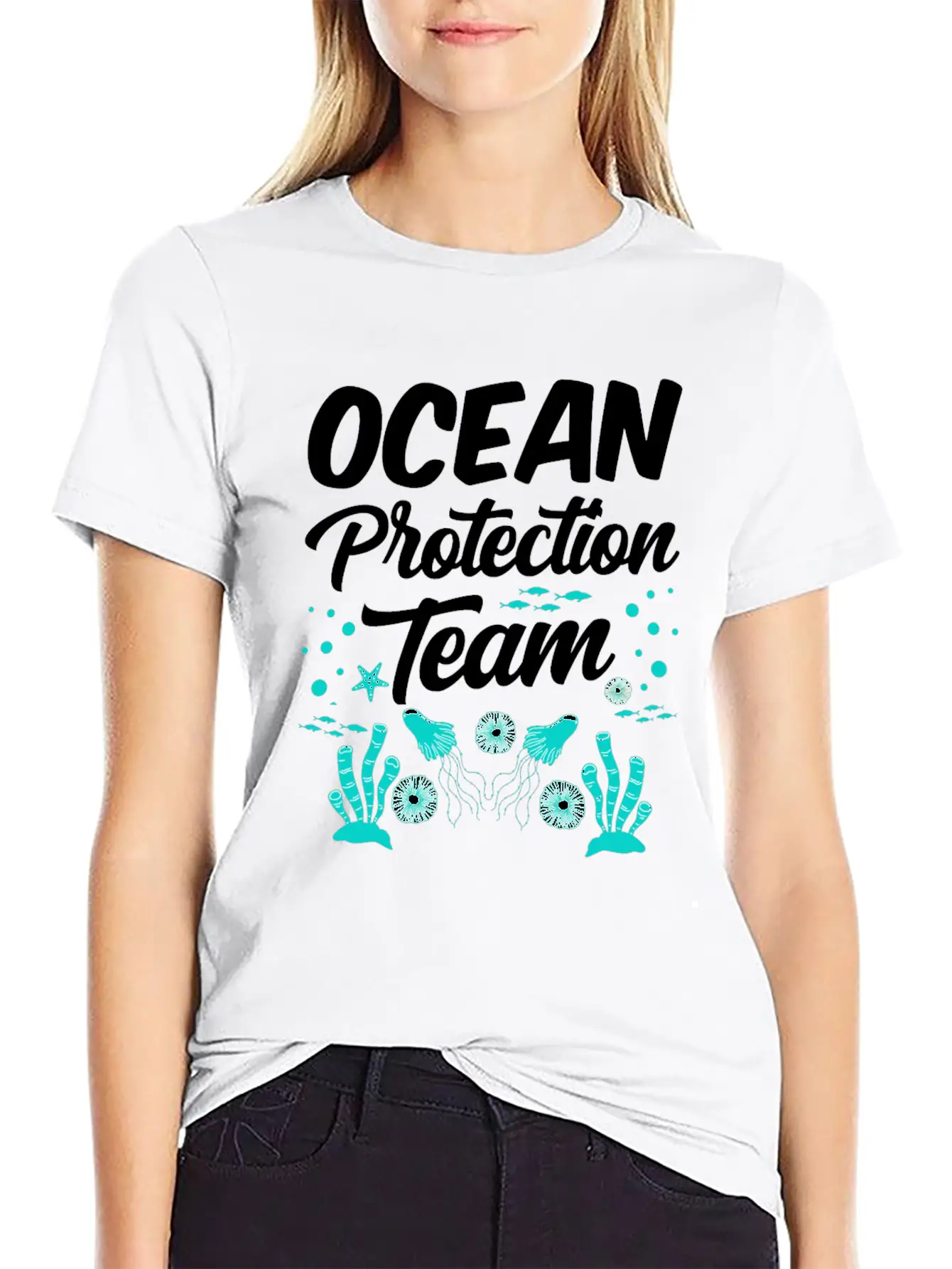 Ocean Protection Team Sea Clean Save Protect Unisex Casual T-Shirt – Clean Design For Daily Comfort