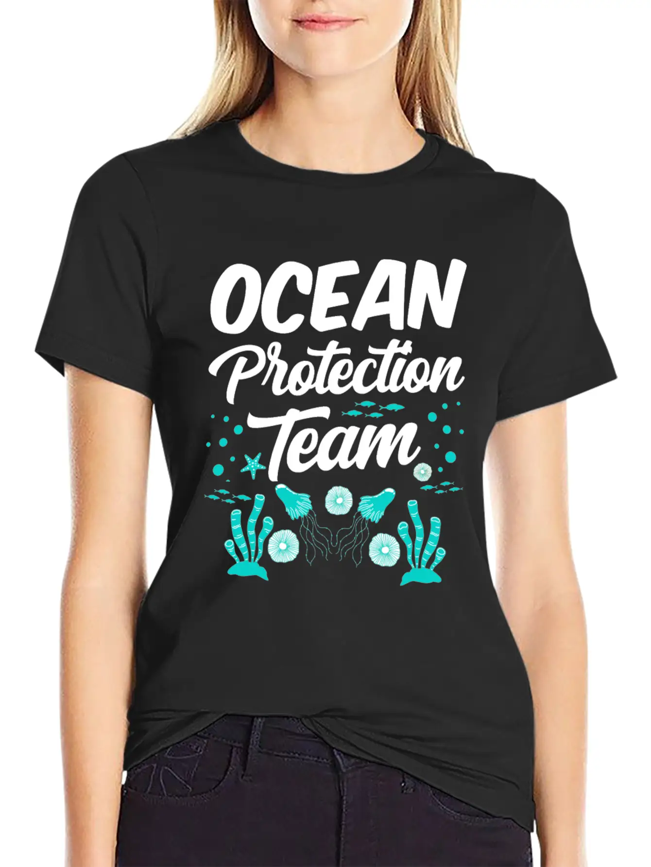 Ocean Protection Team Sea Clean Save Protect Unisex Casual T-Shirt – Clean Design For Daily Comfort