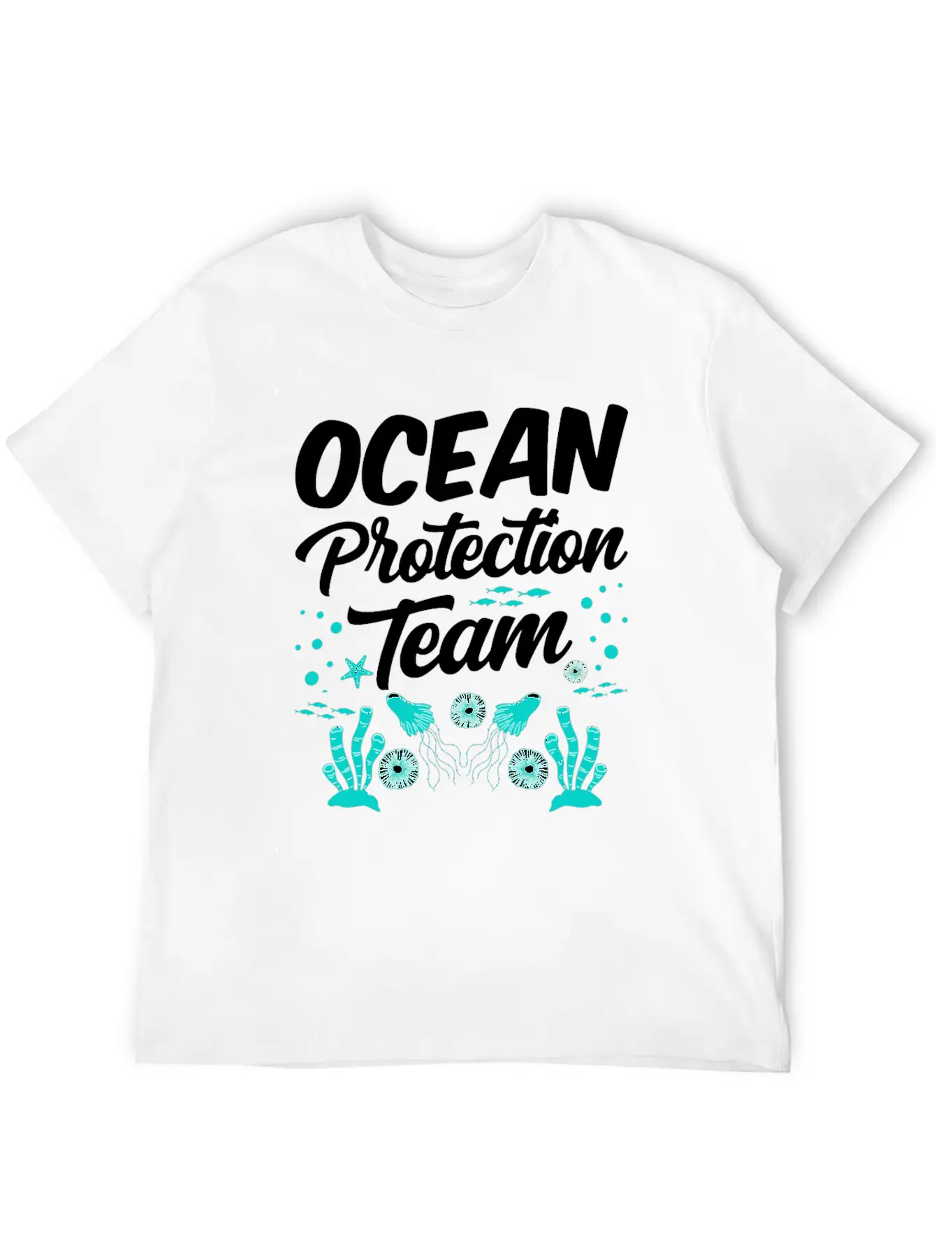 Ocean Protection Team Sea Clean Save Protect Unisex Casual T-Shirt – Clean Design For Daily Comfort