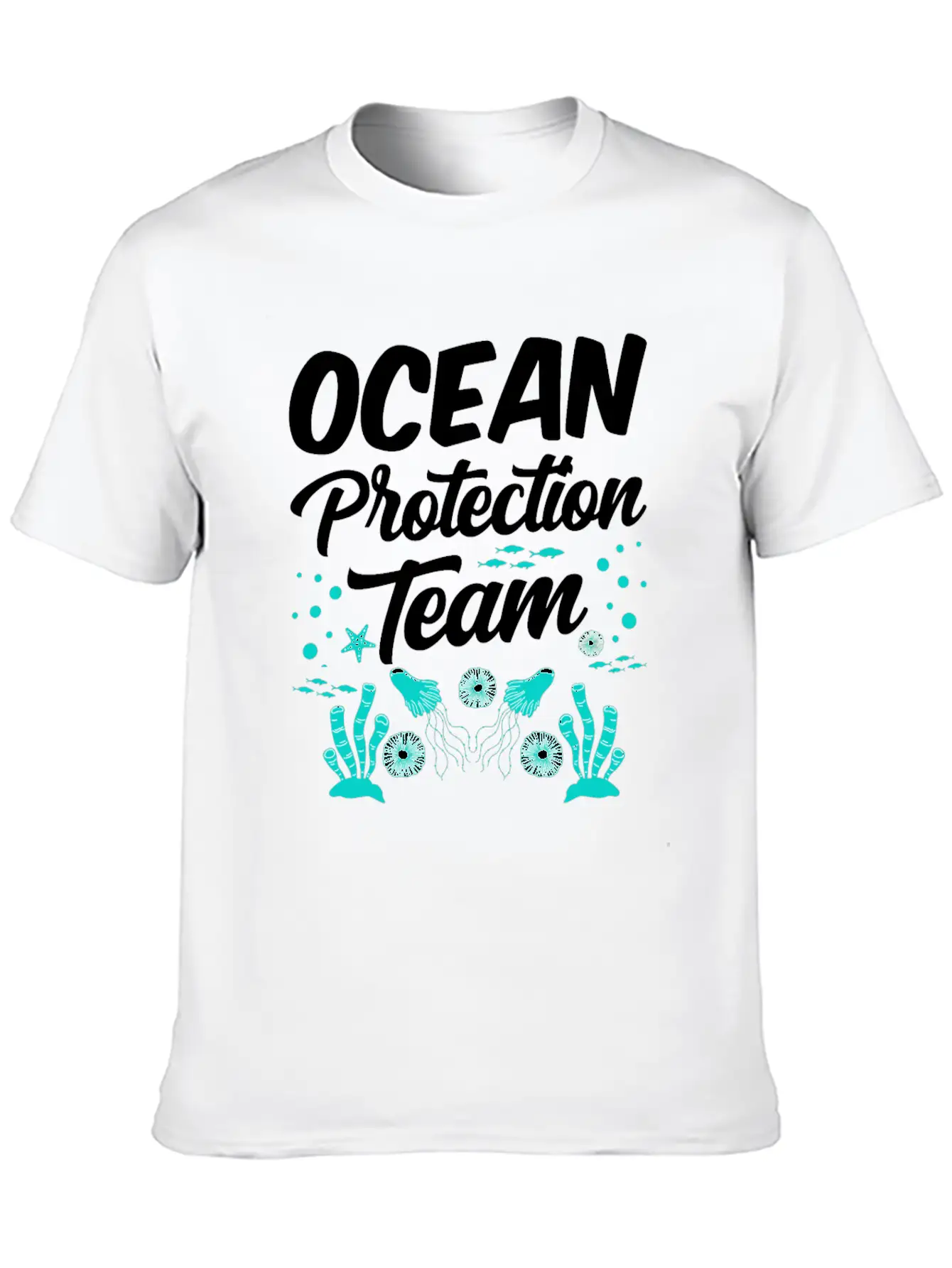 Ocean Protection Team Sea Clean Save Protect Unisex Casual T-Shirt – Clean Design For Daily Comfort