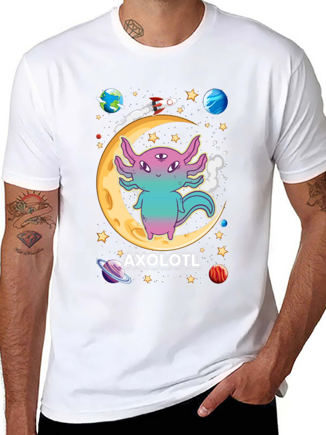 Axolotl Space T-Shirt