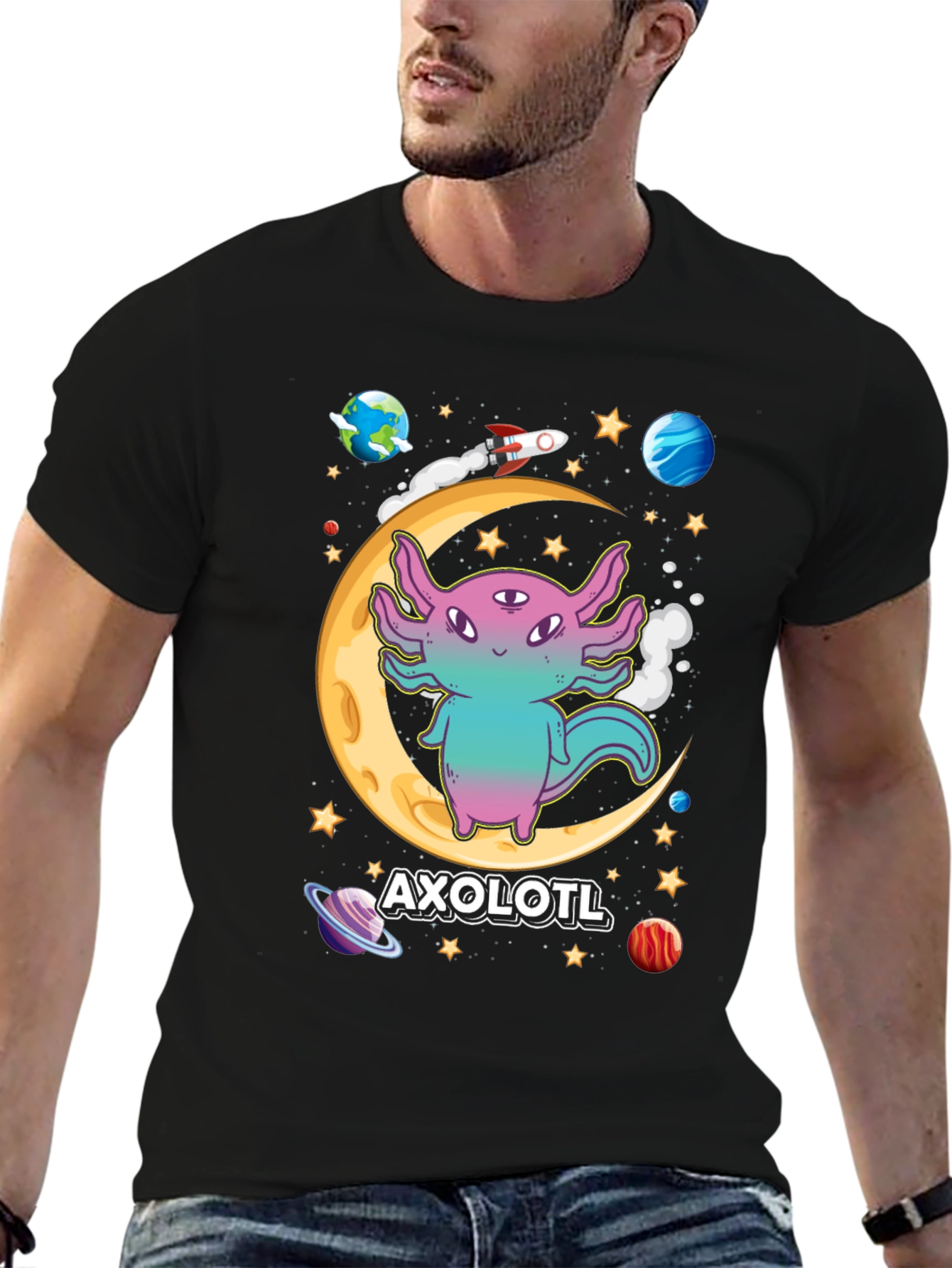 Axolotl Space T-Shirt