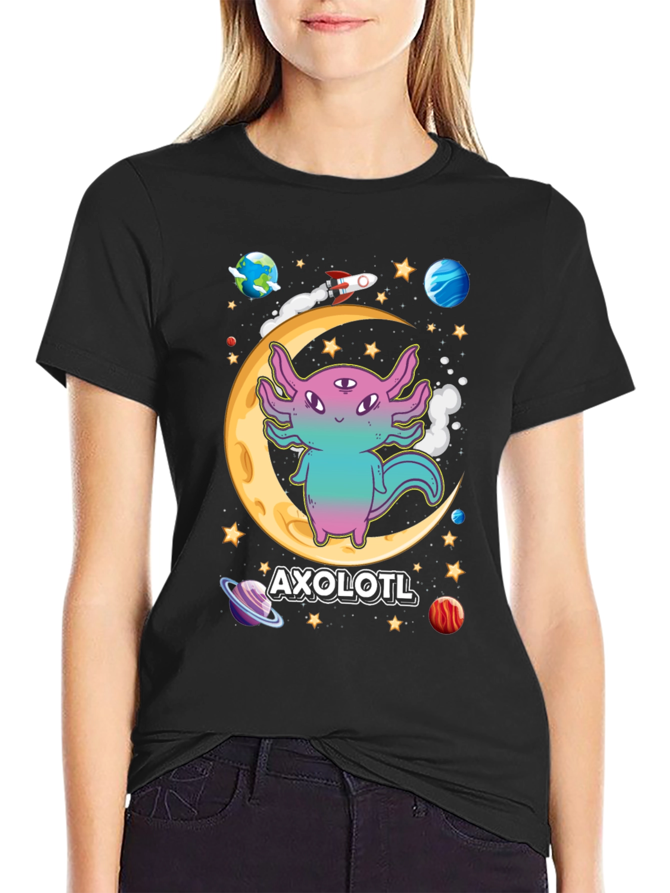 Axolotl Space T-Shirt