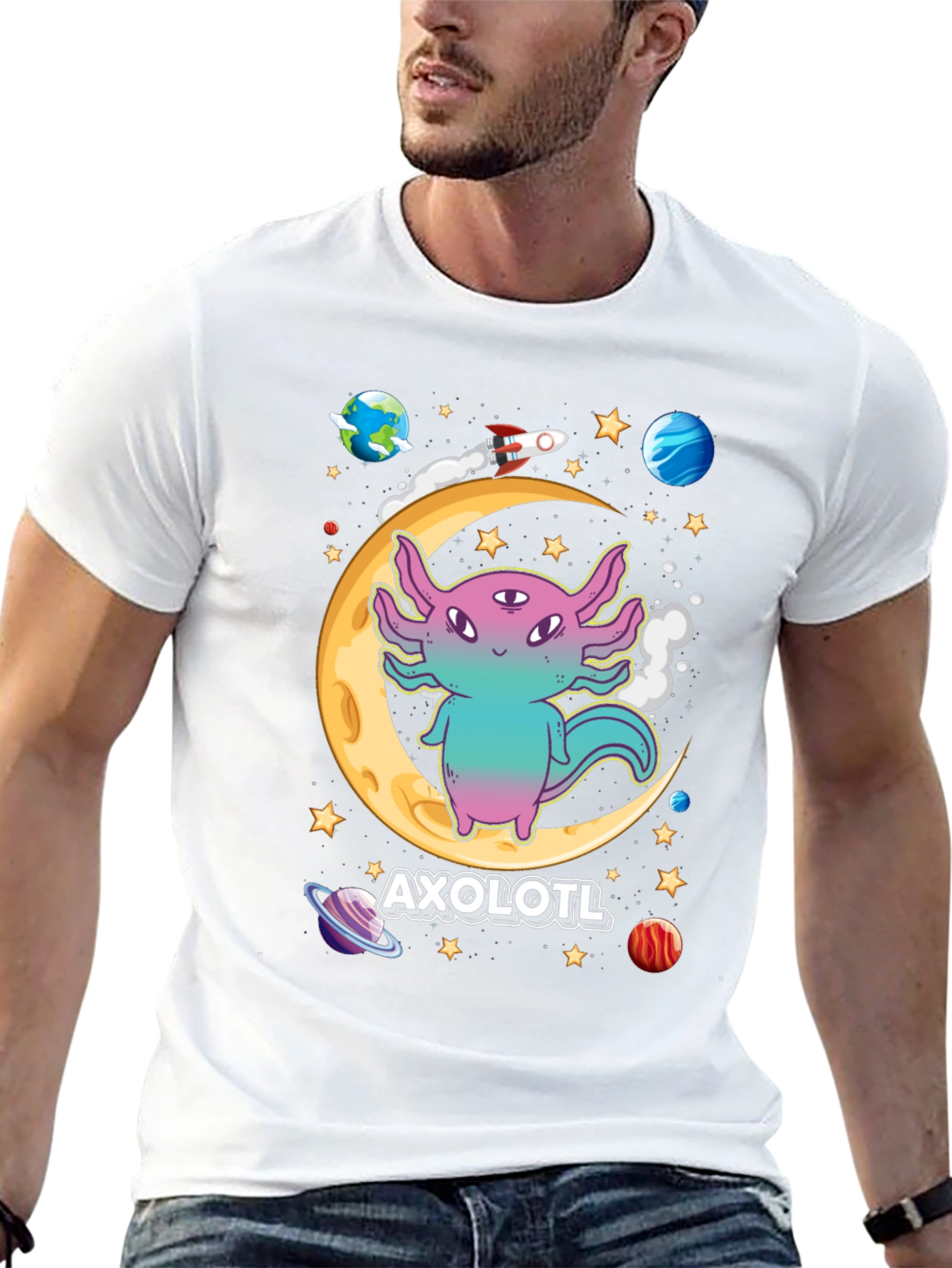 Axolotl Space T-Shirt