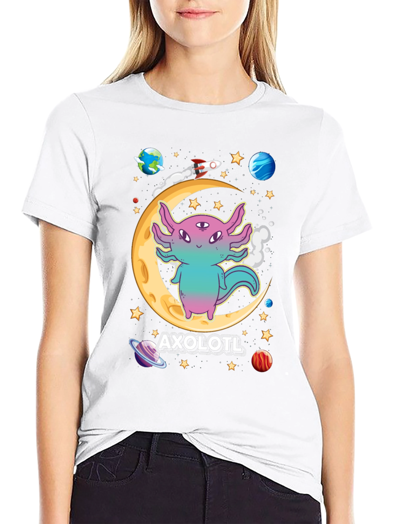 Axolotl Space T-Shirt