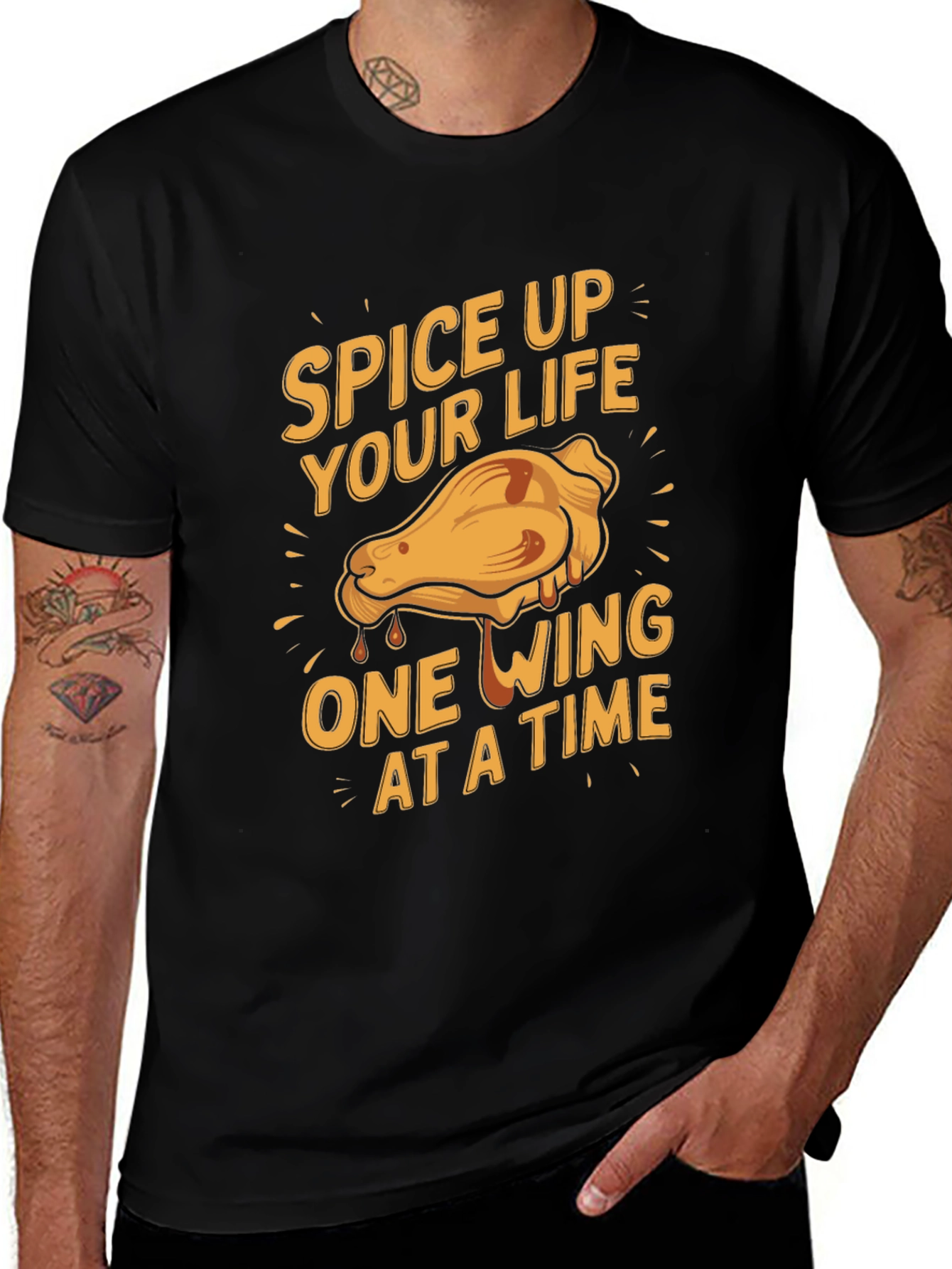 Spice Up Your Life Chicken Wing Graphic Tee