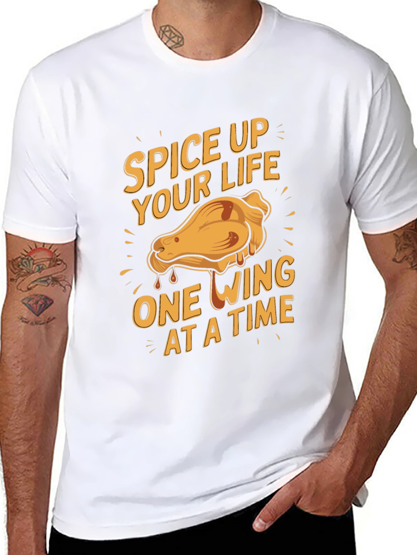 Spice Up Your Life Chicken Wing Graphic Tee