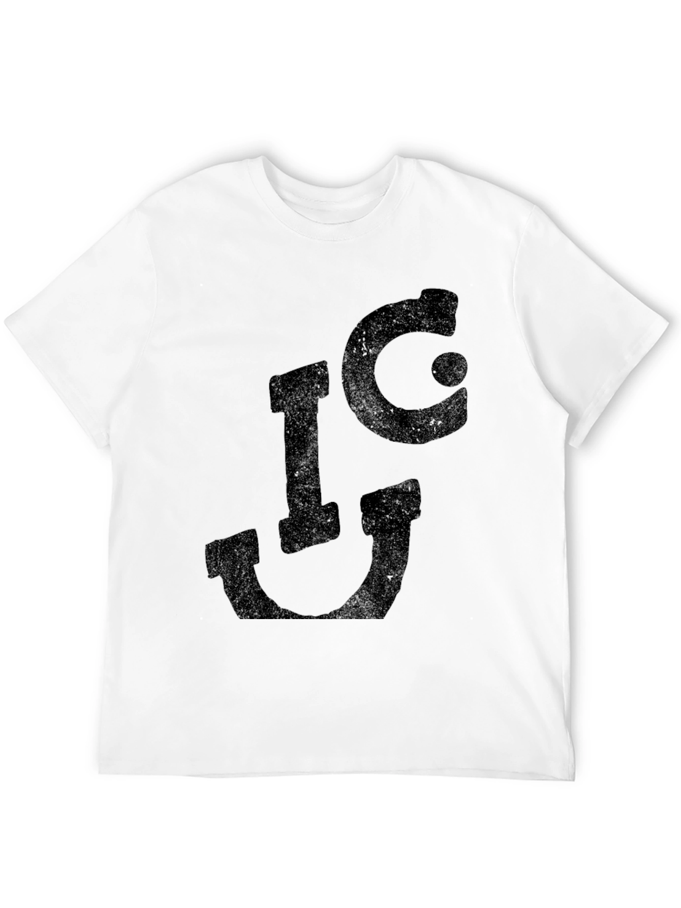 Distressed I❤U Graphic Tee - Black