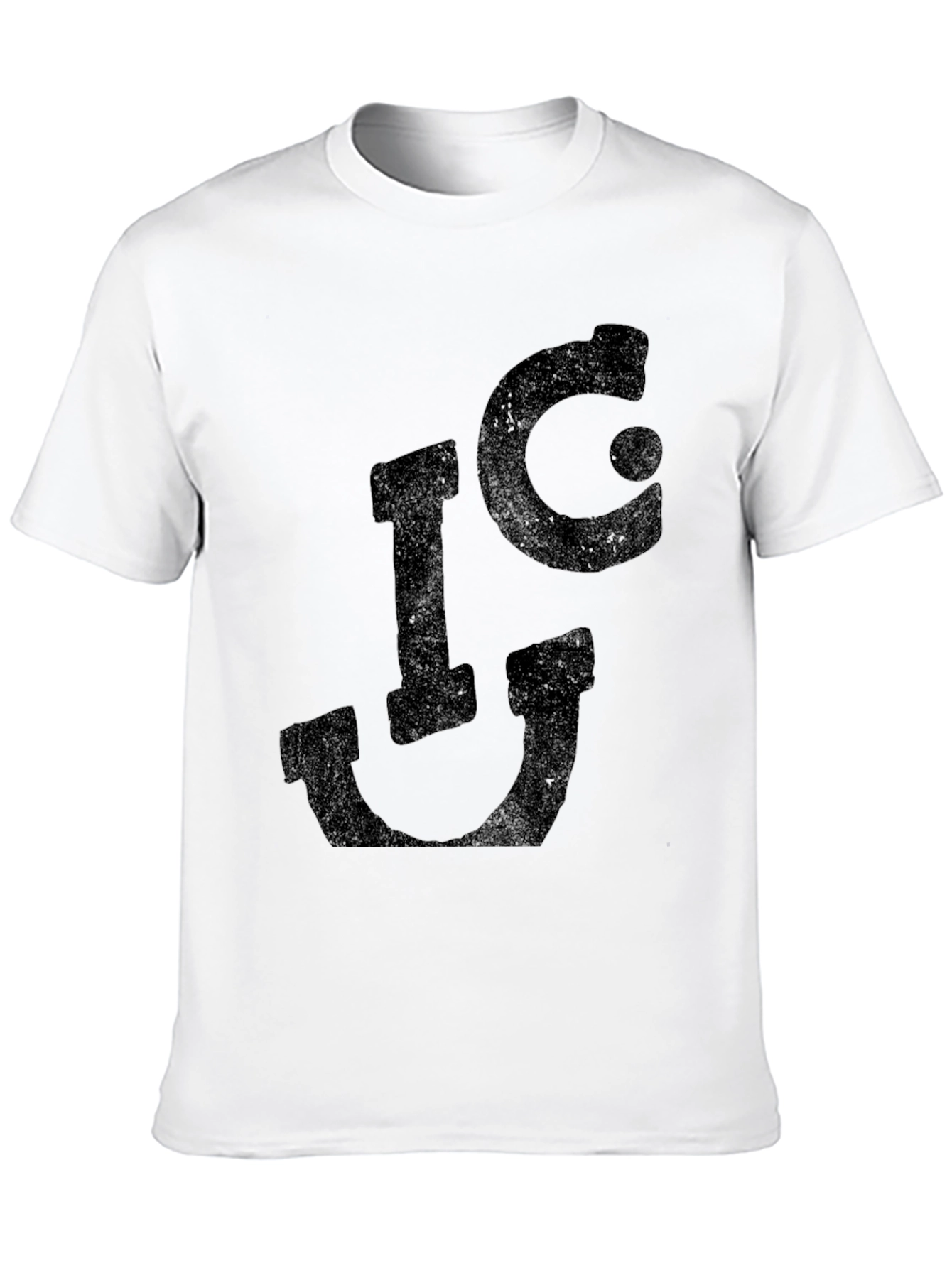 Distressed I❤U Graphic Tee - Black