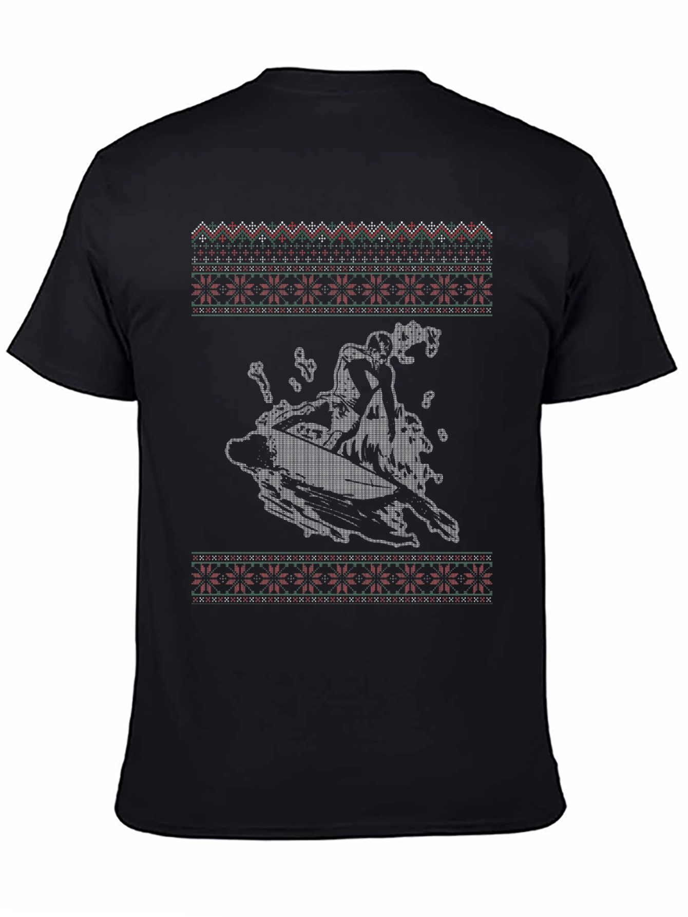 Surfing Ugly Christmas Sweater T-Shirt