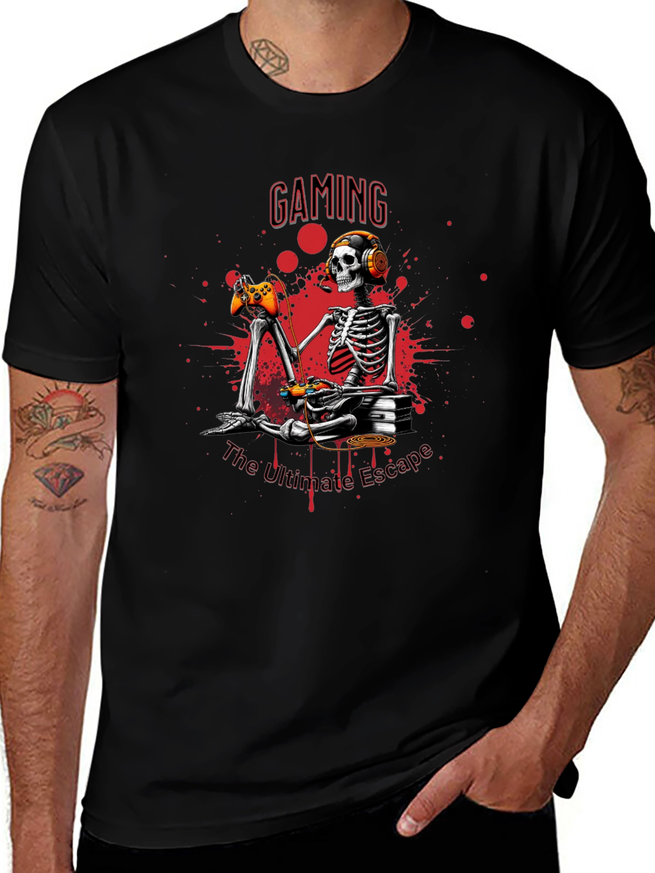 Gaming Skeleton T-Shirt - Ultimate Escape