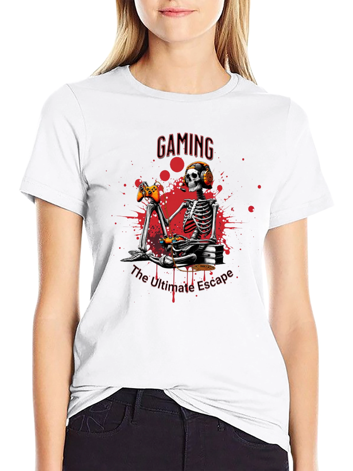 Gaming Skeleton T-Shirt - Ultimate Escape
