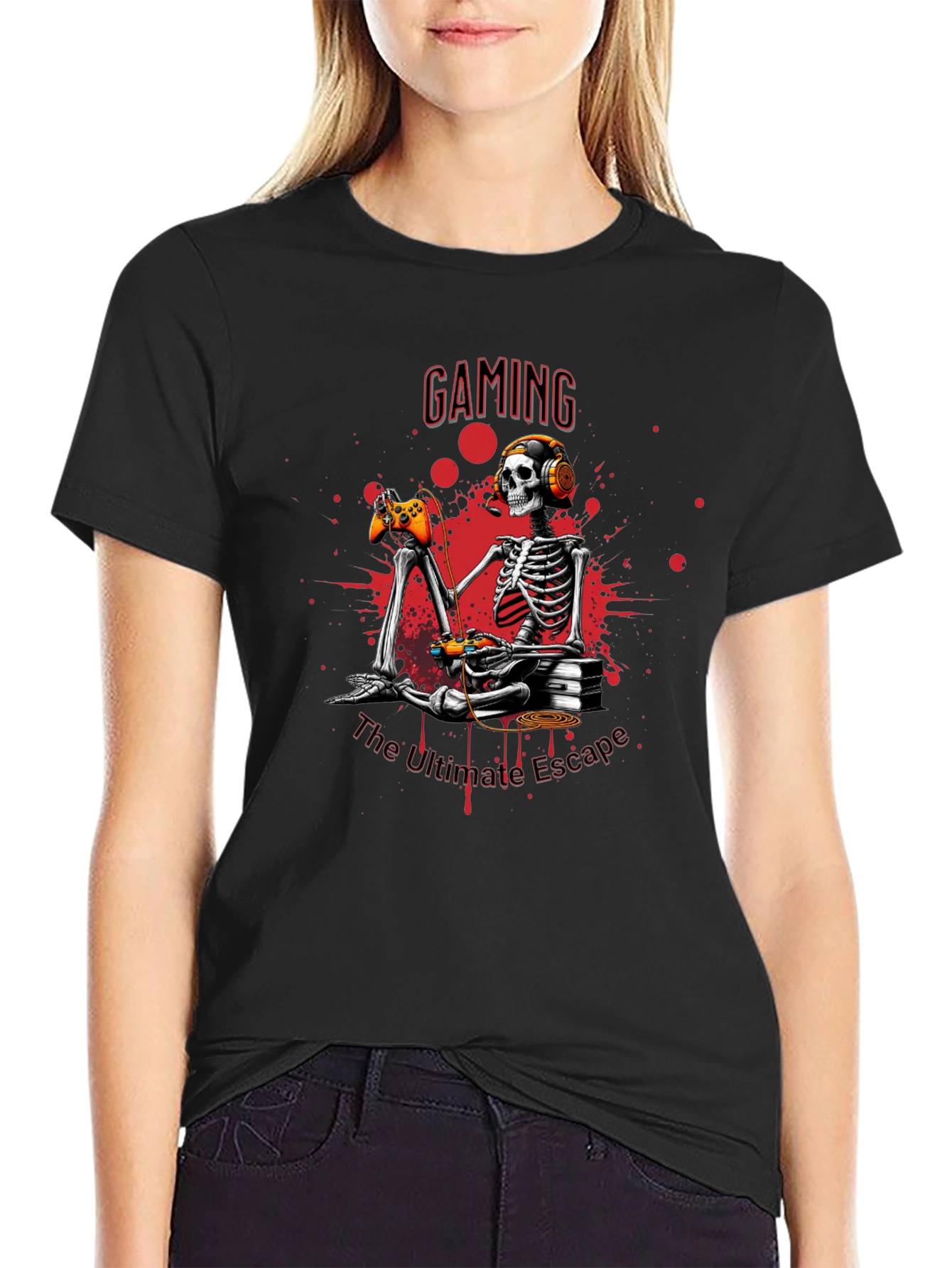Gaming Skeleton T-Shirt - Ultimate Escape