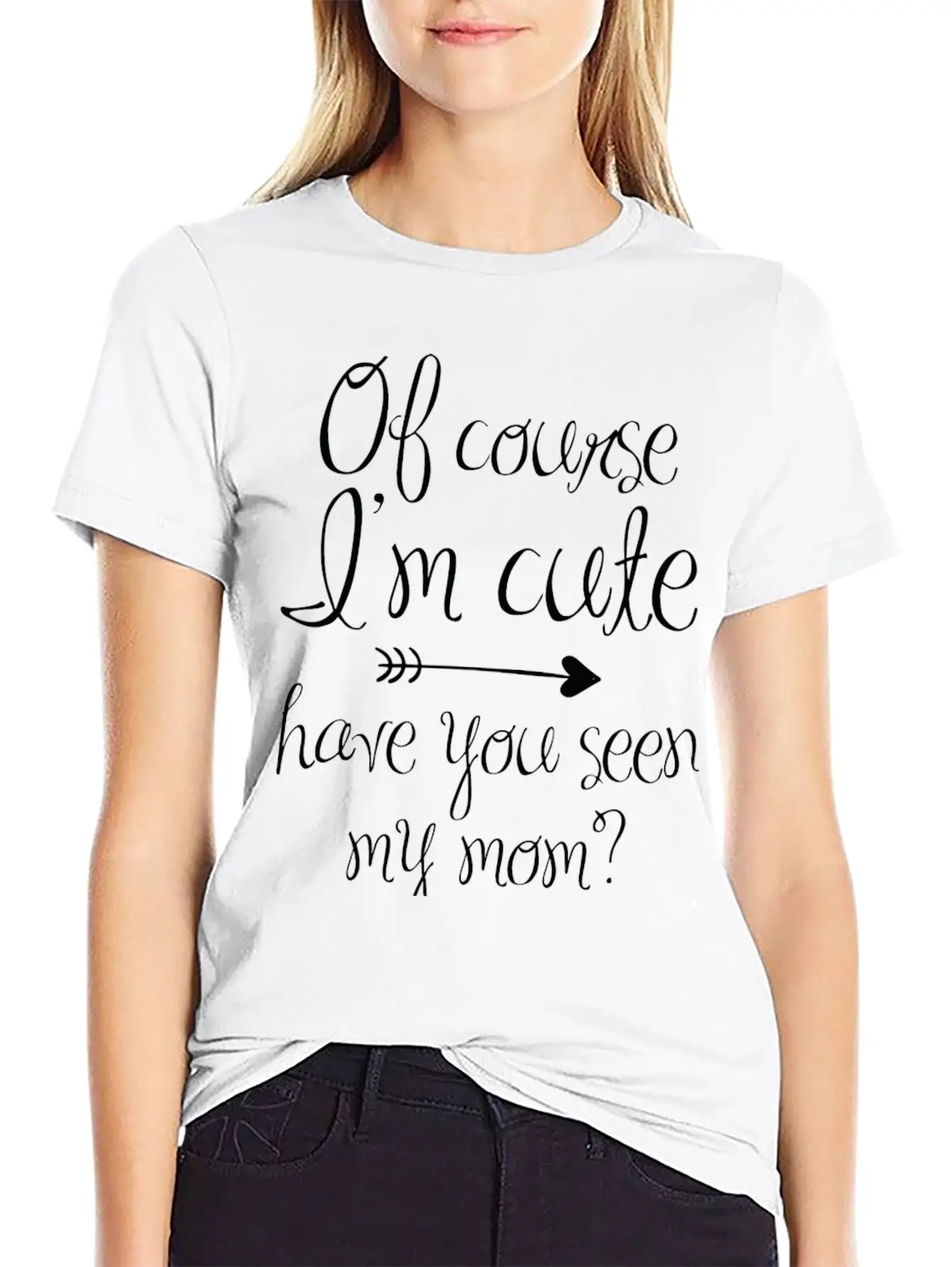 Of Course I'm Cute Unisex Casual T-Shirt – Clean Design For Daily Comfort