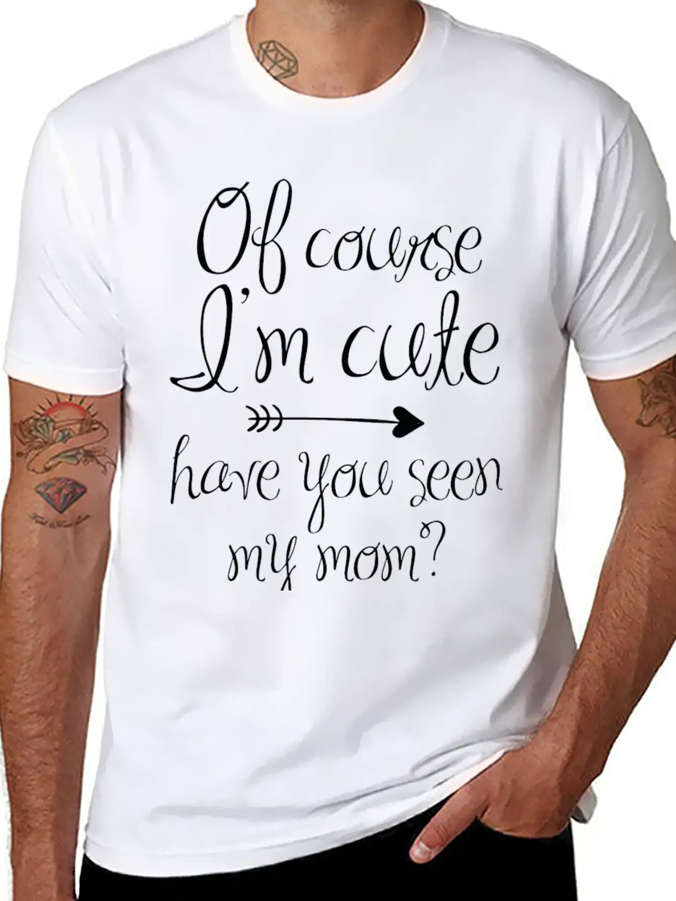Of Course I'm Cute Unisex Casual T-Shirt – Clean Design For Daily Comfort