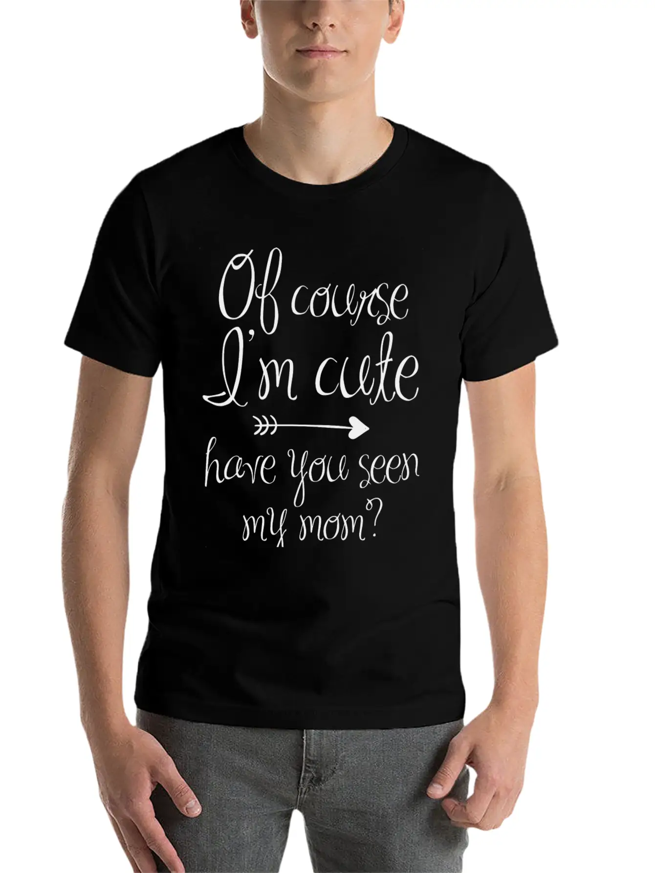 Of Course I'm Cute Unisex Casual T-Shirt – Clean Design For Daily Comfort