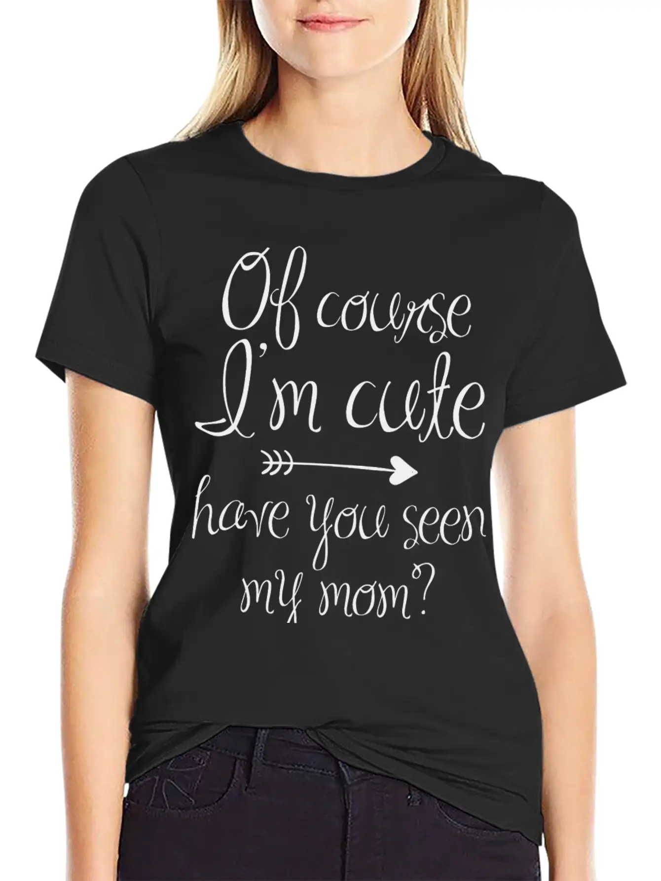 Of Course I'm Cute Unisex Casual T-Shirt – Clean Design For Daily Comfort