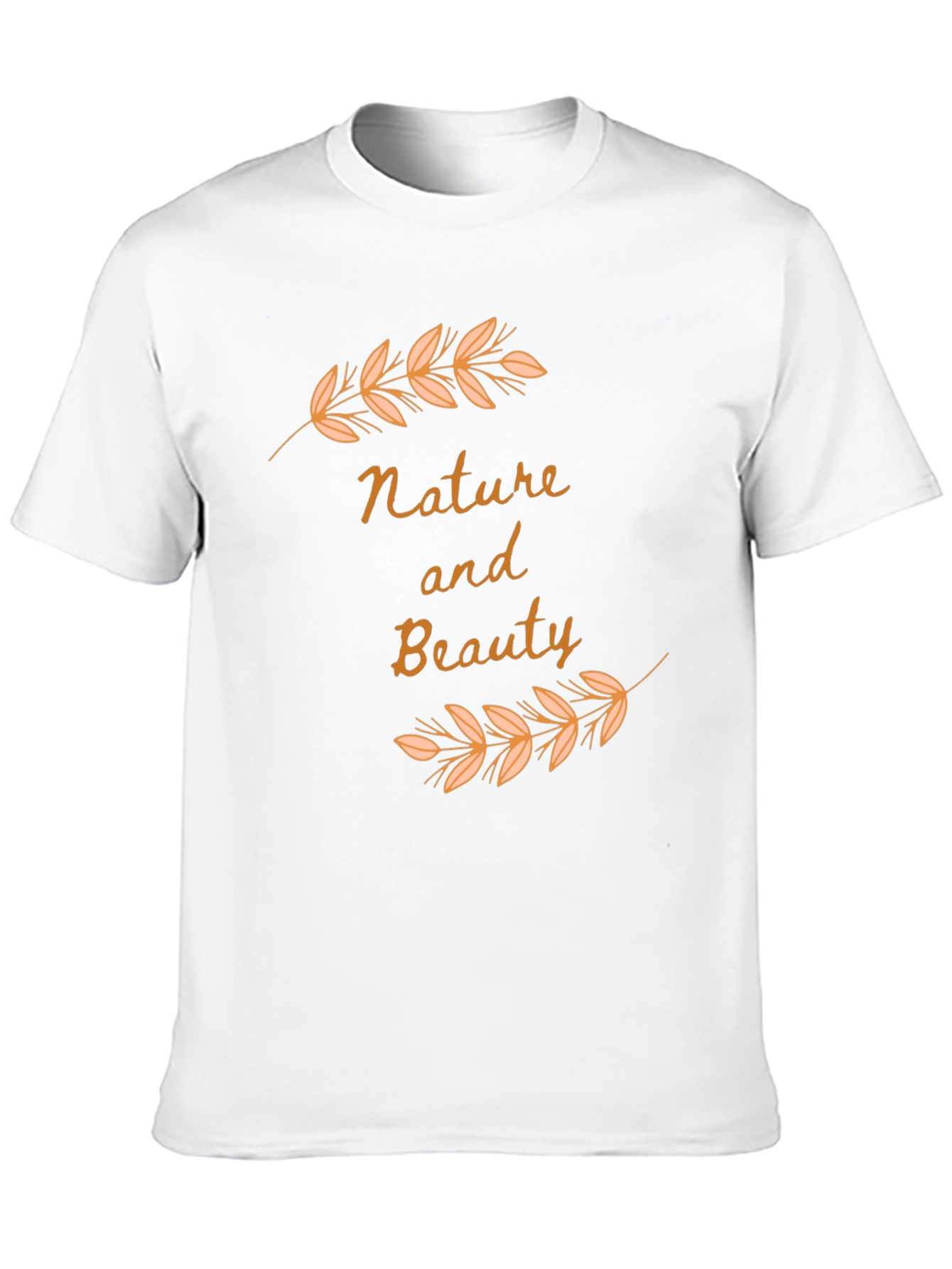 Nature and Beauty Black Graphic Tee