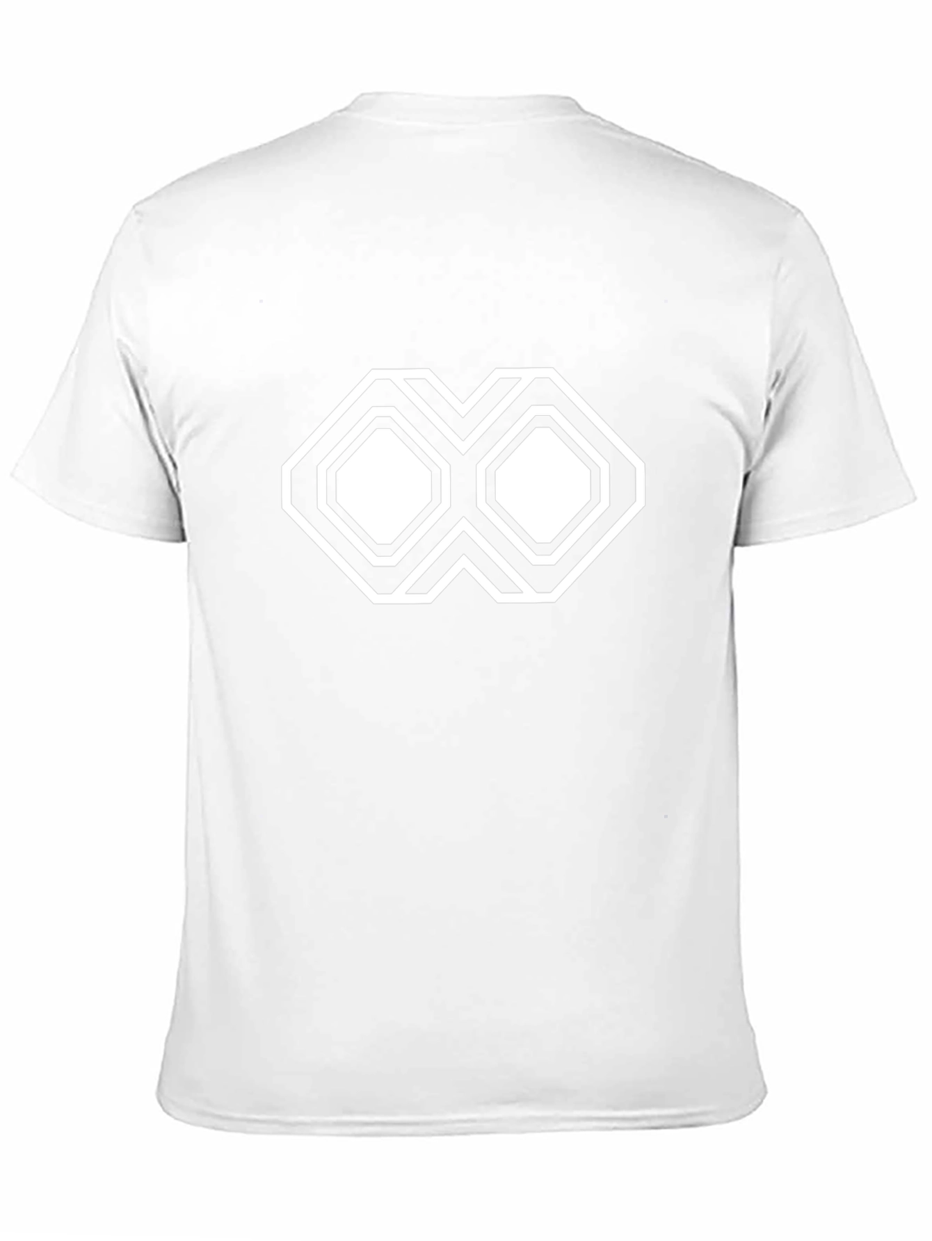 Geometric Graphic Print Black T-Shirt