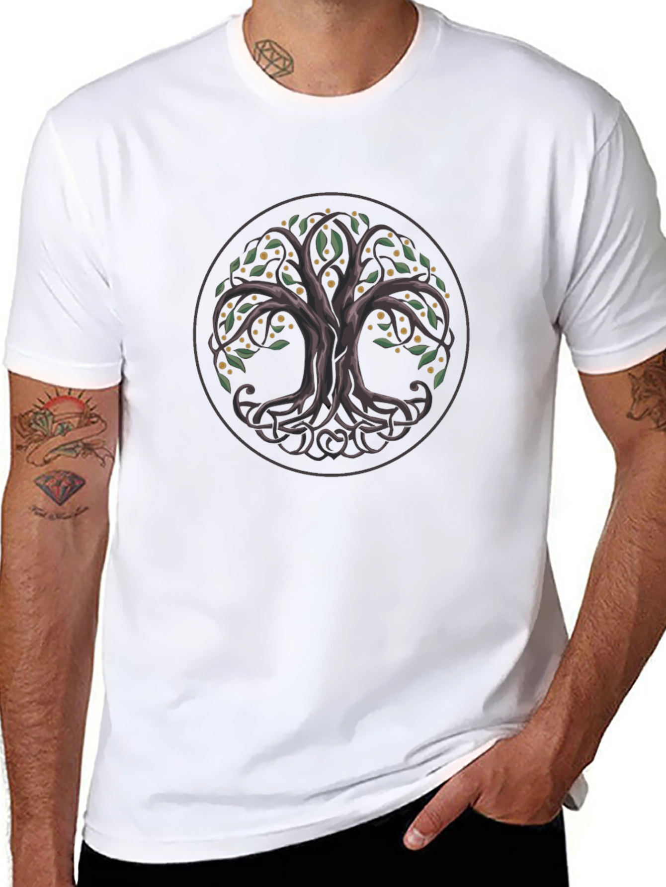 Celtic Tree of Life Black T-Shirt