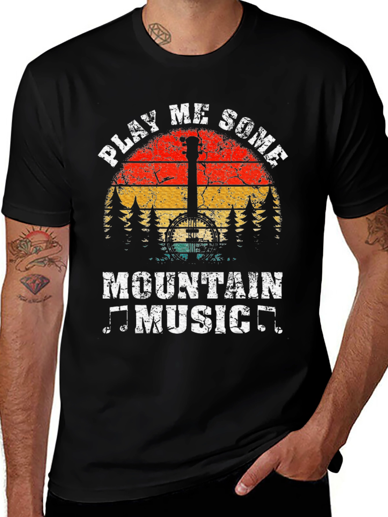 Play Me Some Mountain Music Graphic Tee