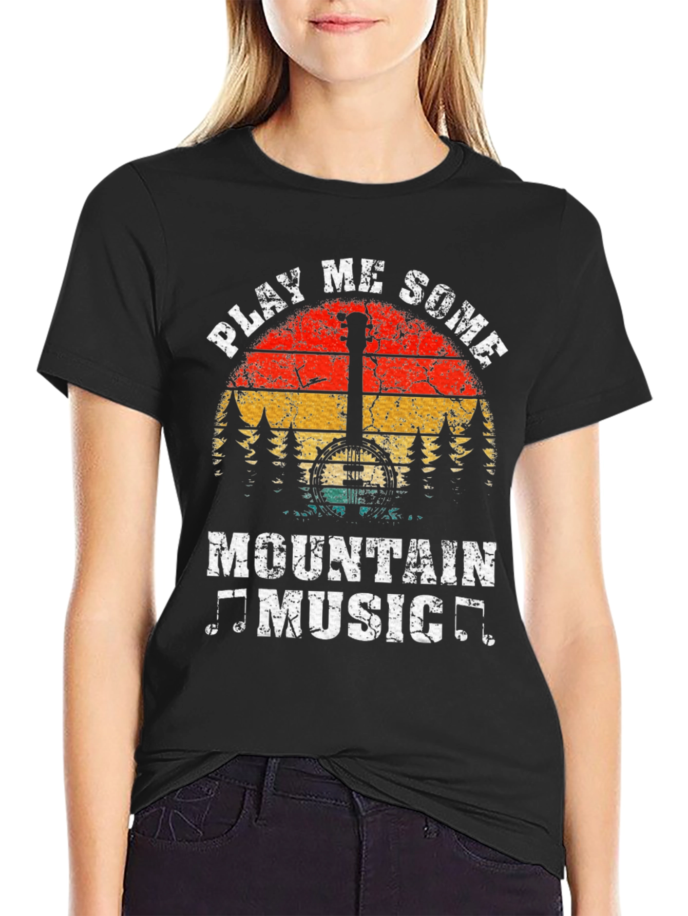 Play Me Some Mountain Music Graphic Tee