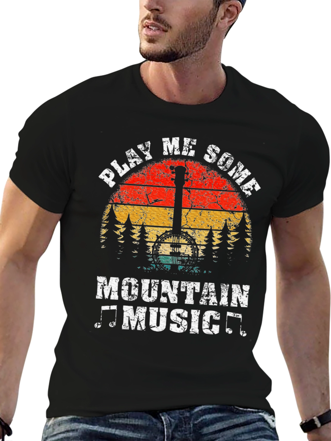 Play Me Some Mountain Music Graphic Tee