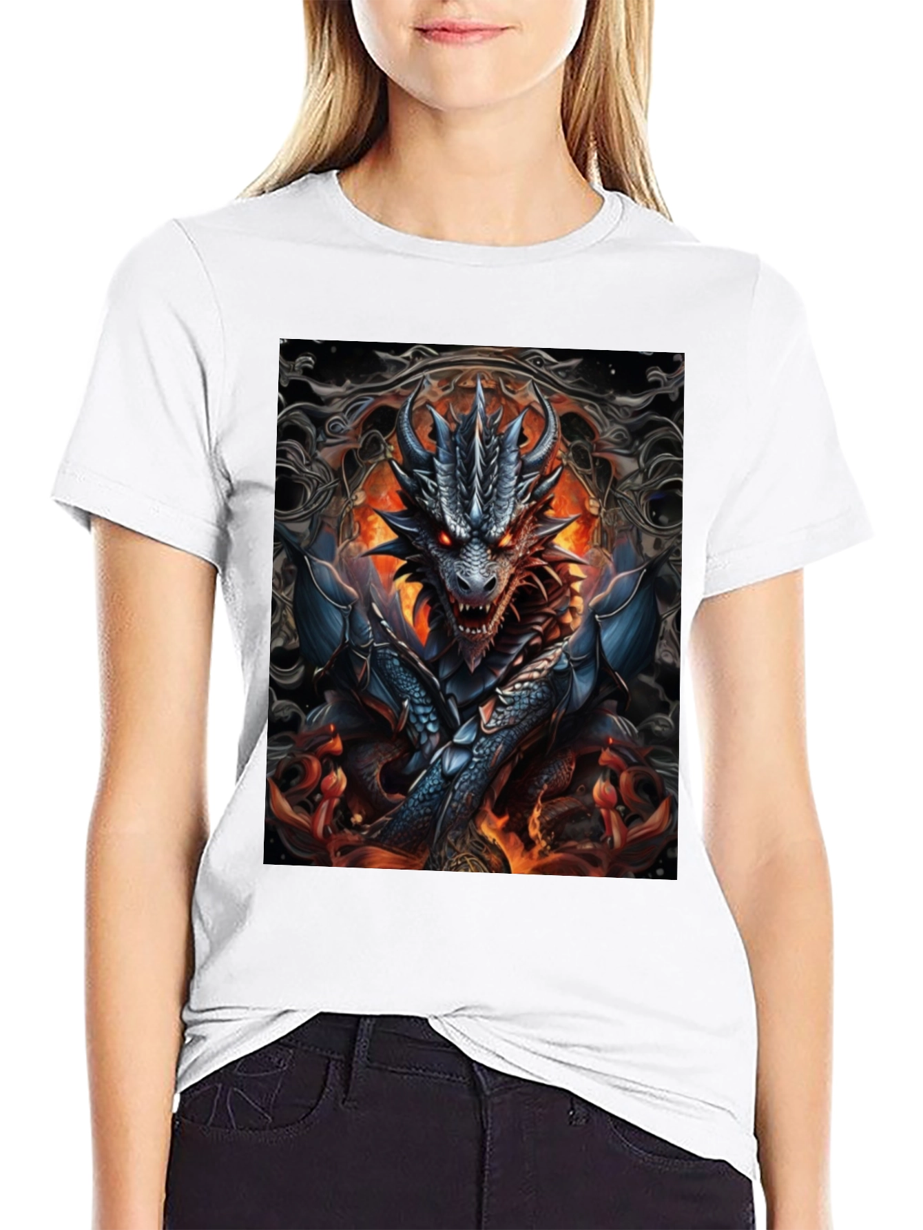 Dragon Fire T-Shirt - Fantasy Graphic Tee