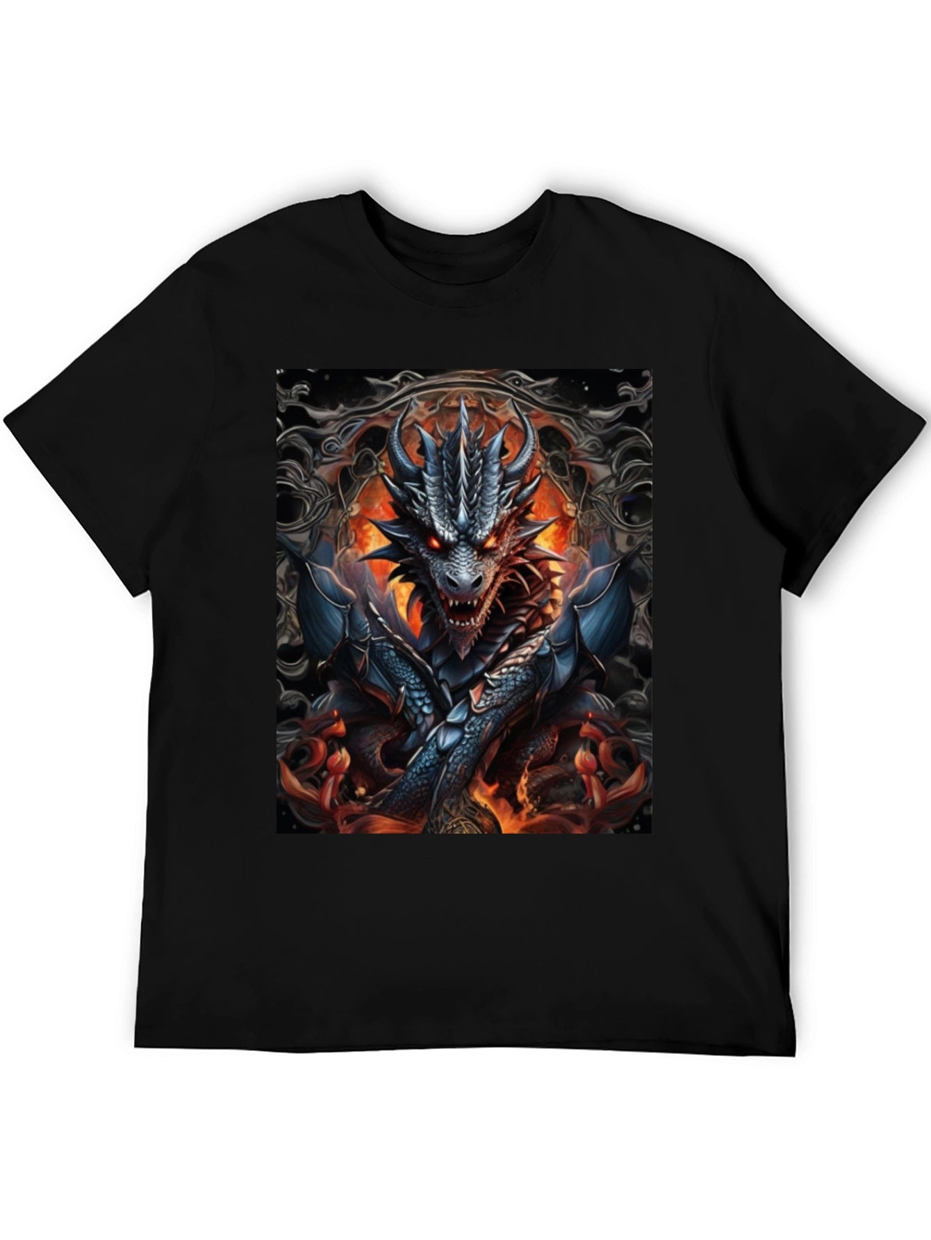 Dragon Fire T-Shirt - Fantasy Graphic Tee
