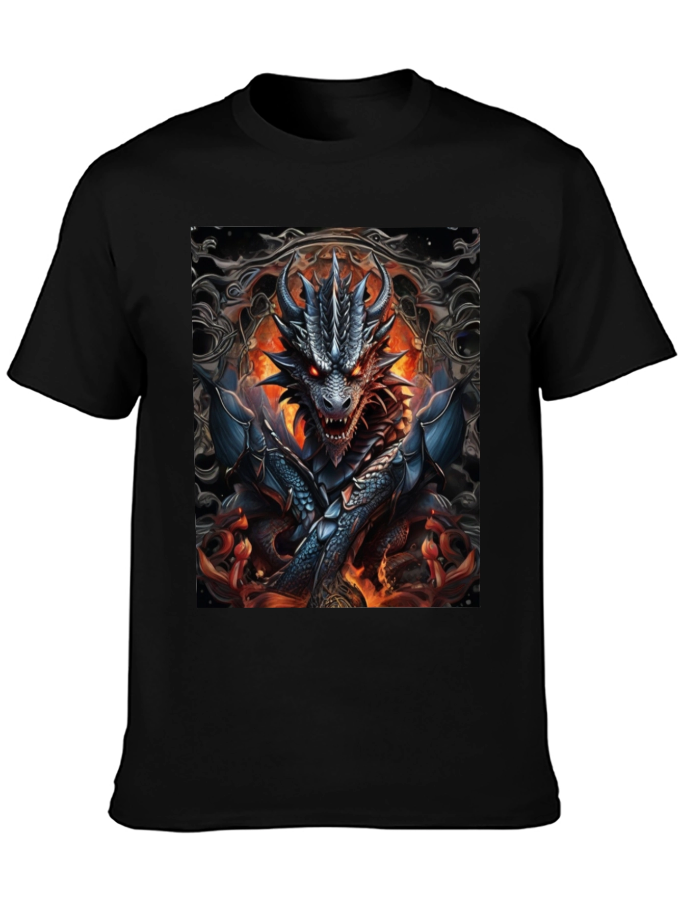 Dragon Fire T-Shirt - Fantasy Graphic Tee