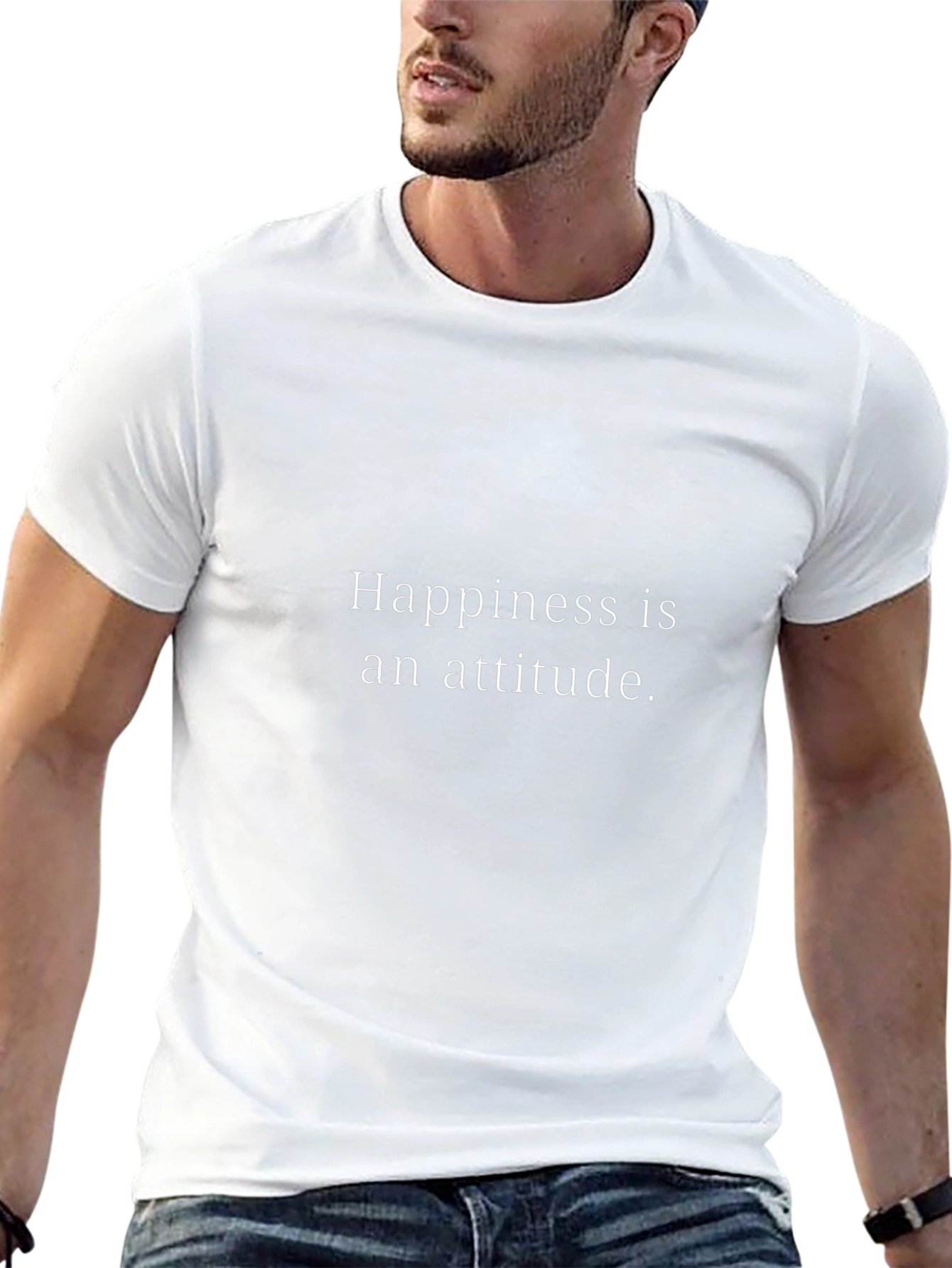 Happiness is an Attitude Graphic T-Shirt