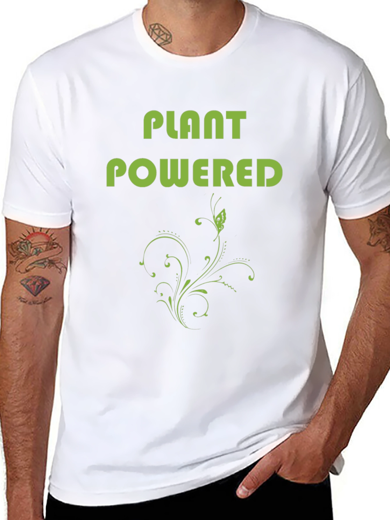 Plant Powered Graphic Tee - Vegan Friendly