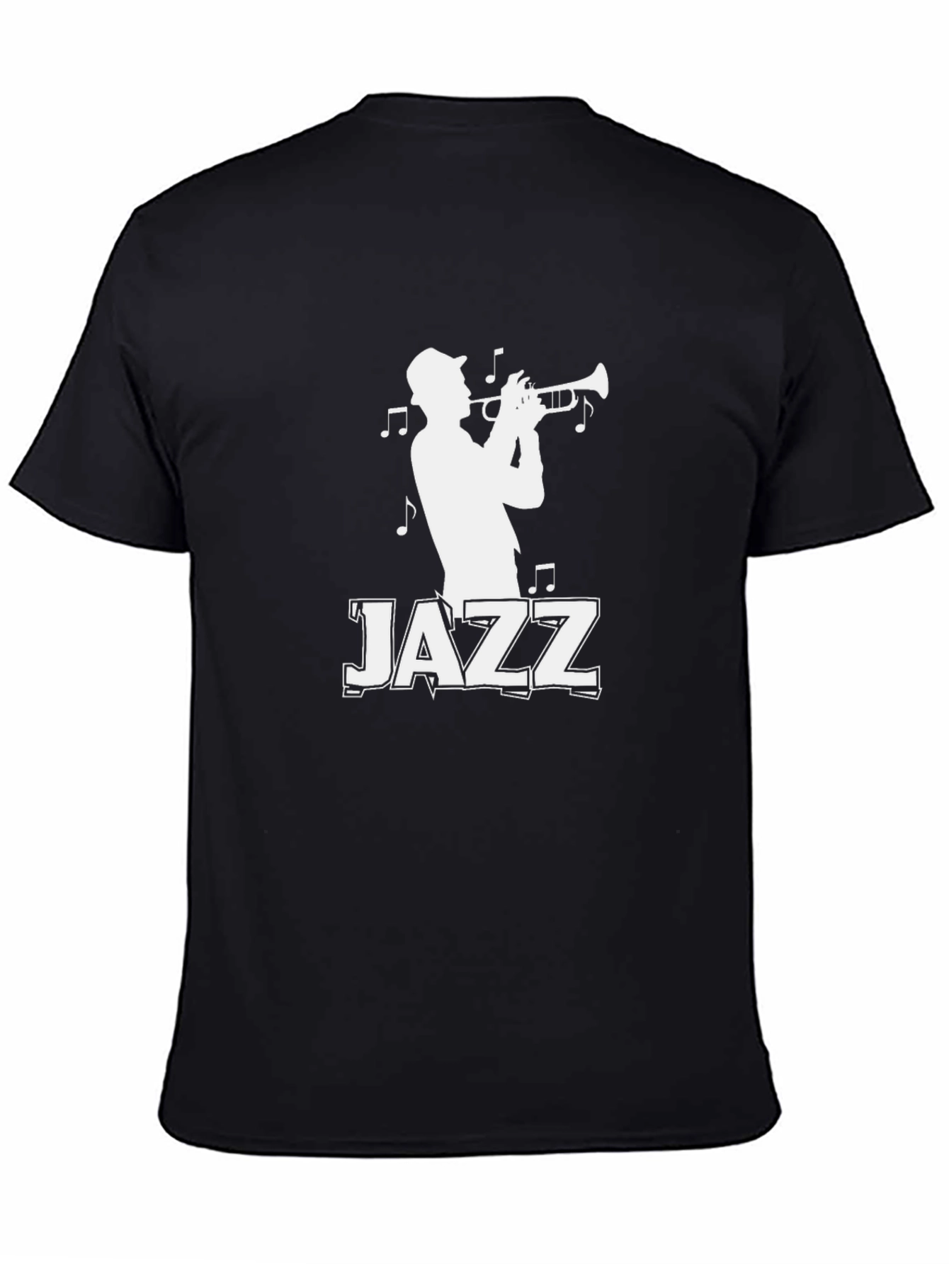 Jazz Musician Graphic Tee - Stylish Black T-Shirt