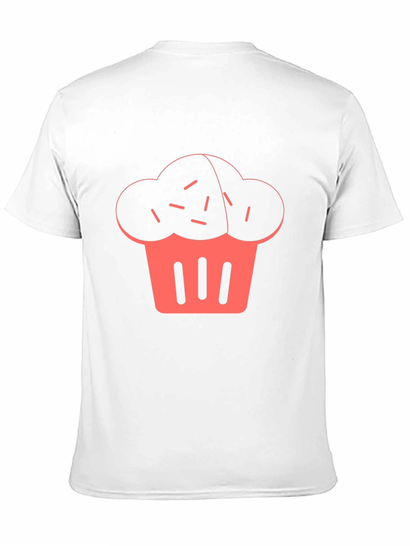 Cupcake Graphic Print Black T-Shirt