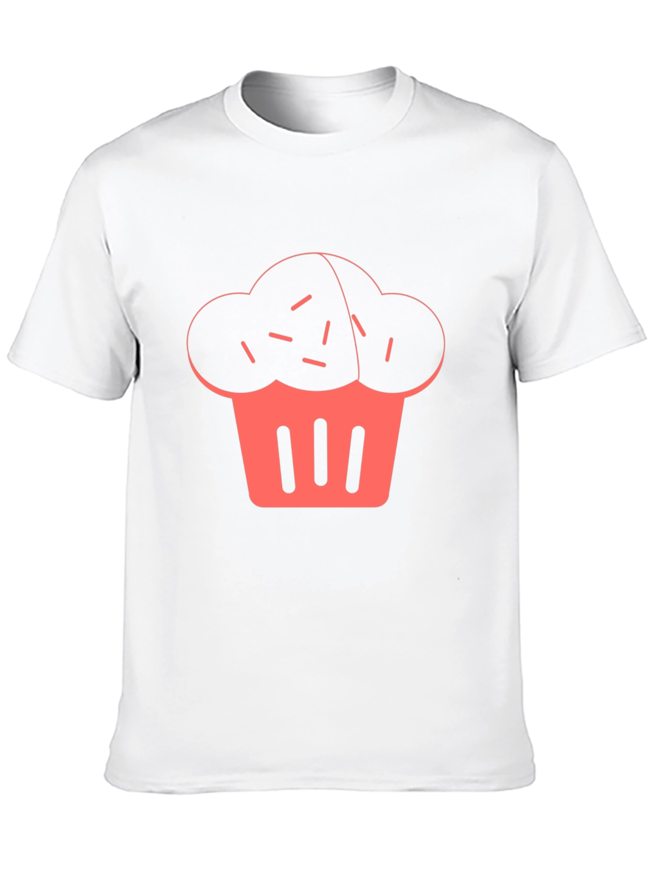 Cupcake Graphic Print Black T-Shirt