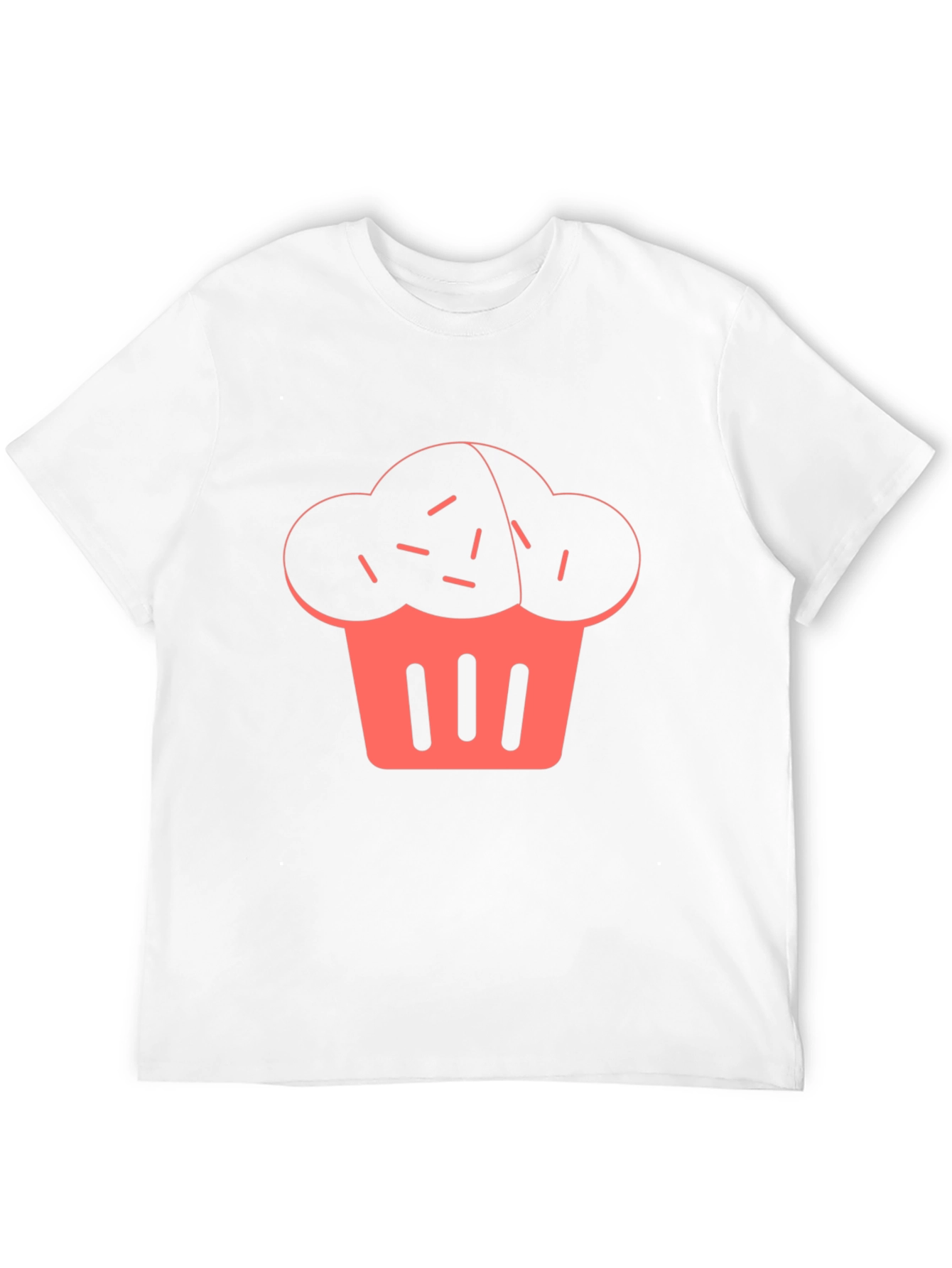 Cupcake Graphic Print Black T-Shirt