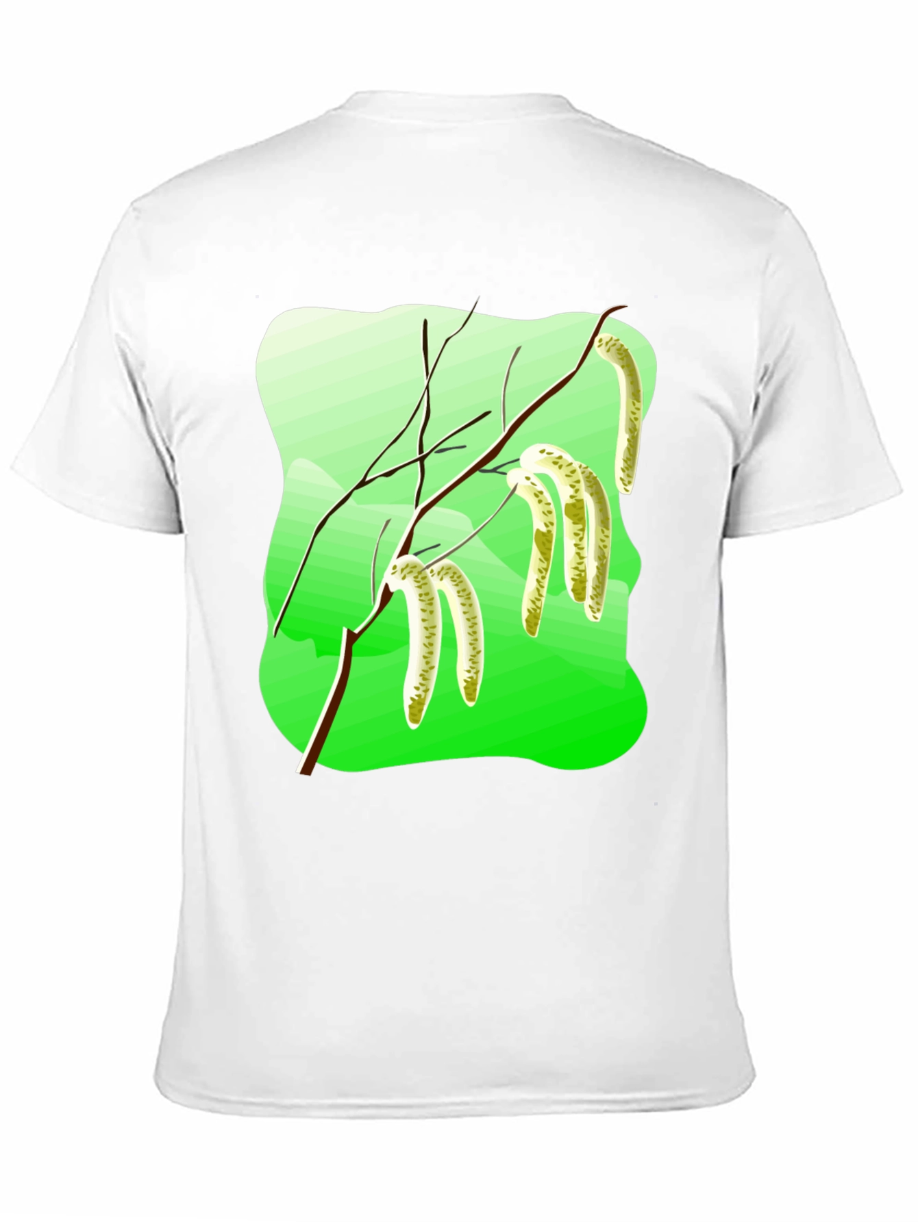 Nature Graphic T-Shirt: Birch Branch Design