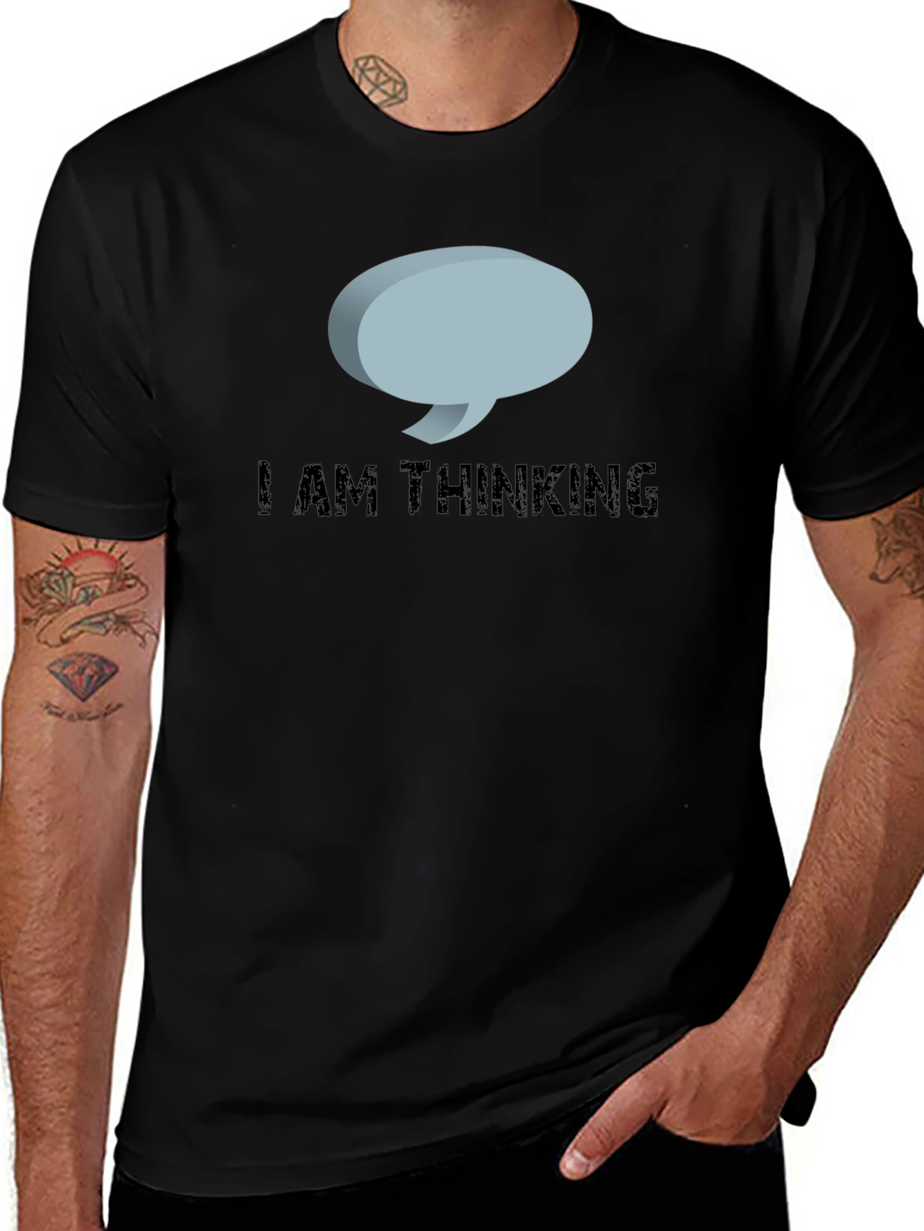 I Am Thinking Black T-Shirt