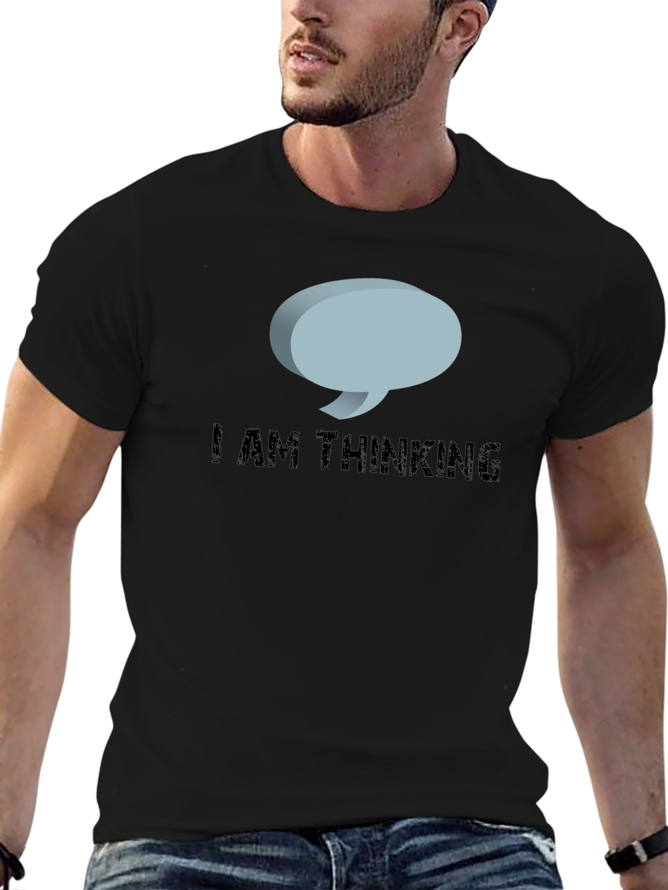 I Am Thinking Black T-Shirt