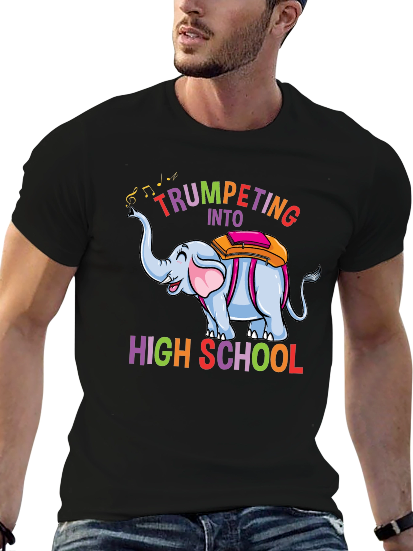 Trumpeting Into High School Graphic T-Shirt