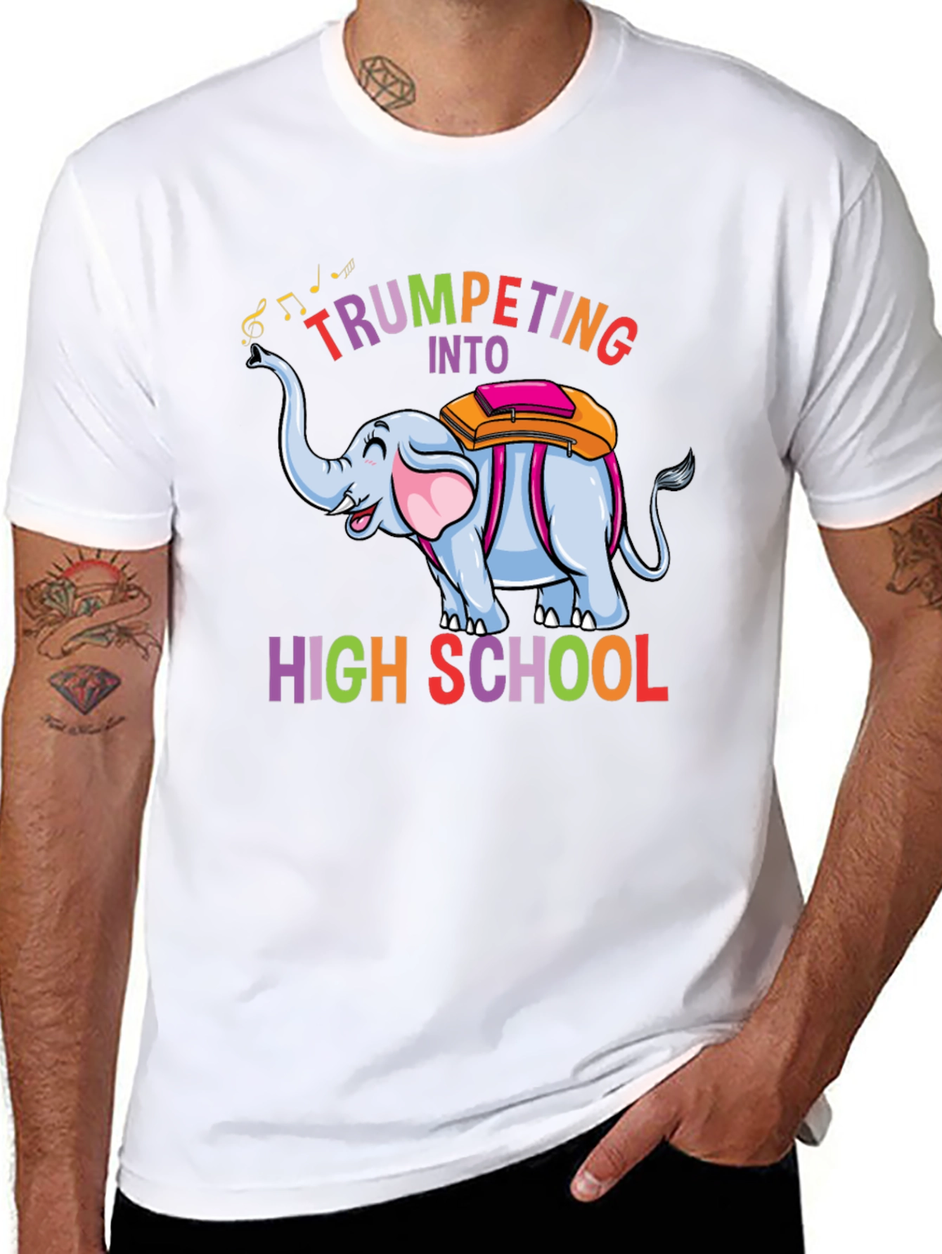 Trumpeting Into High School Graphic T-Shirt