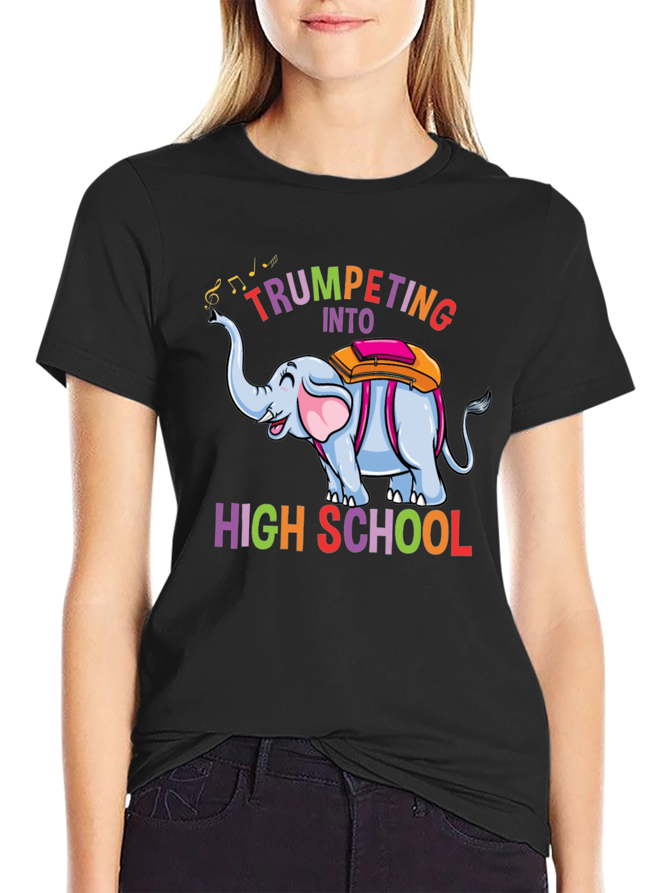Trumpeting Into High School Graphic T-Shirt